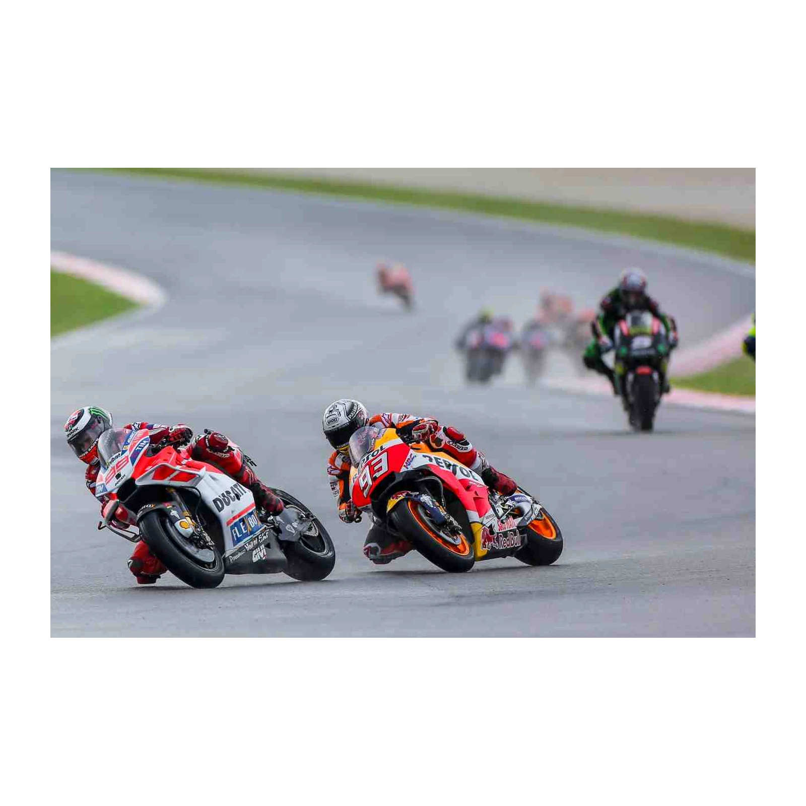 Dynamic MotoGP Race Action Wall Art
