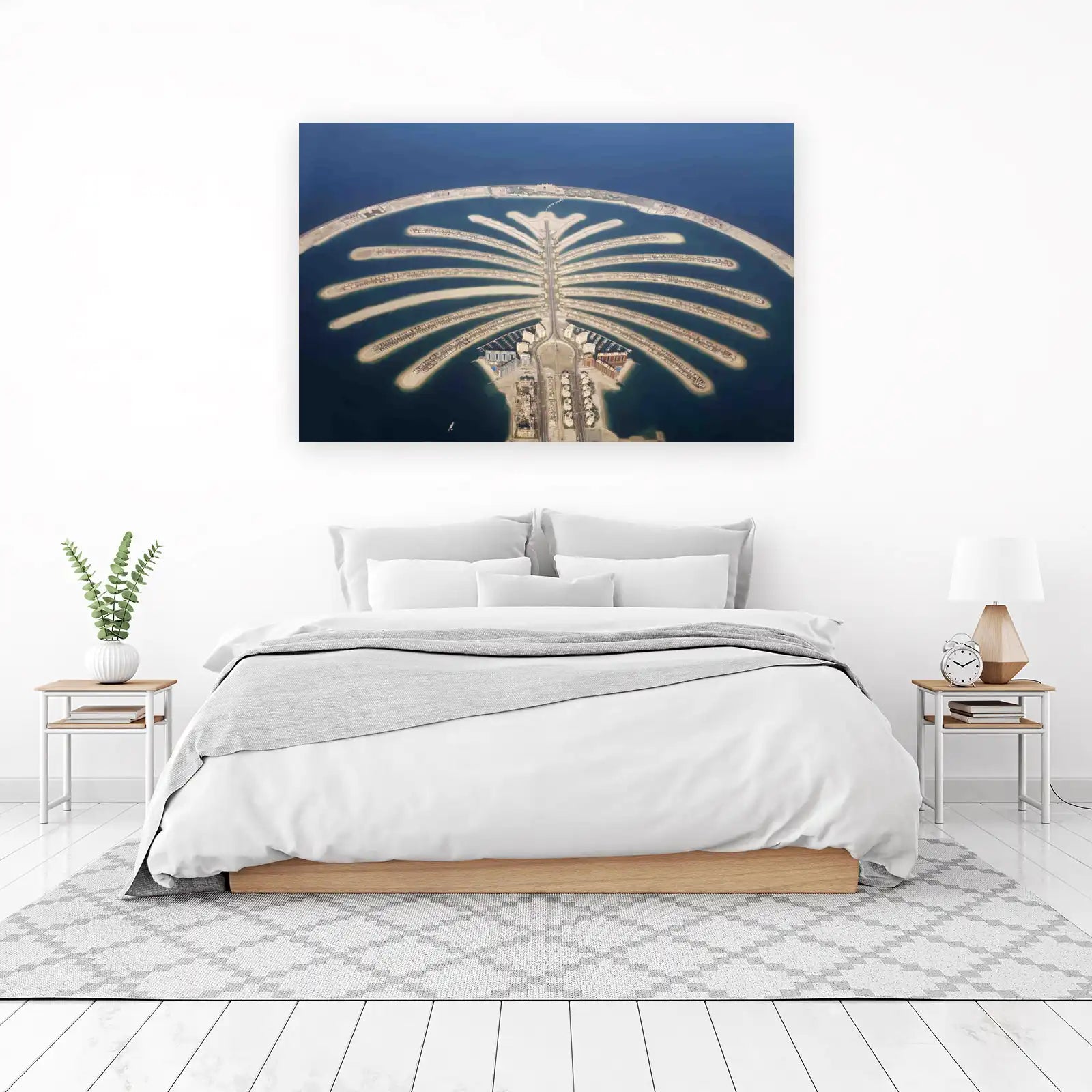 Dubai Palm Jumeirah Aerial View Wall Art