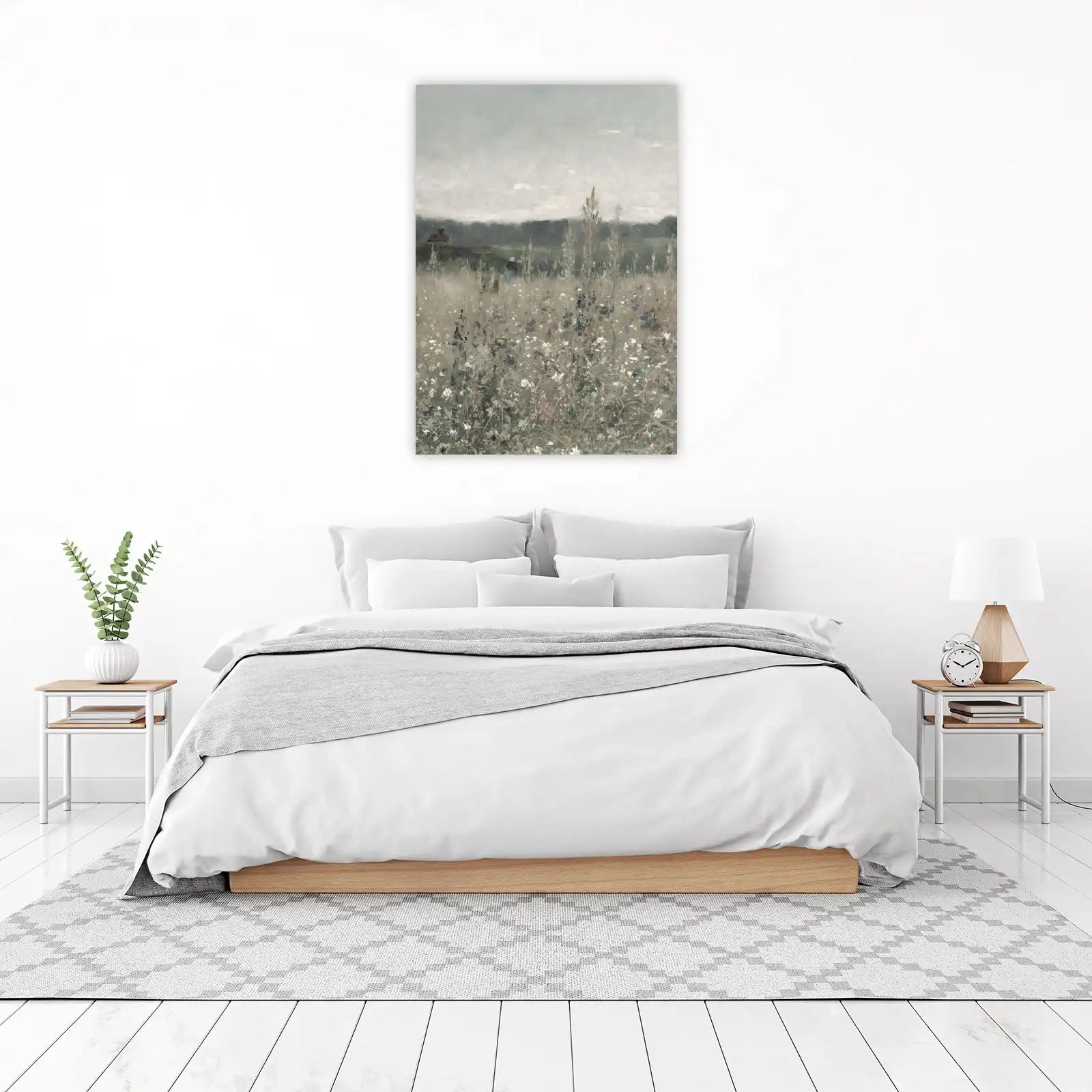 Vintage Meadow Scene Wall Art