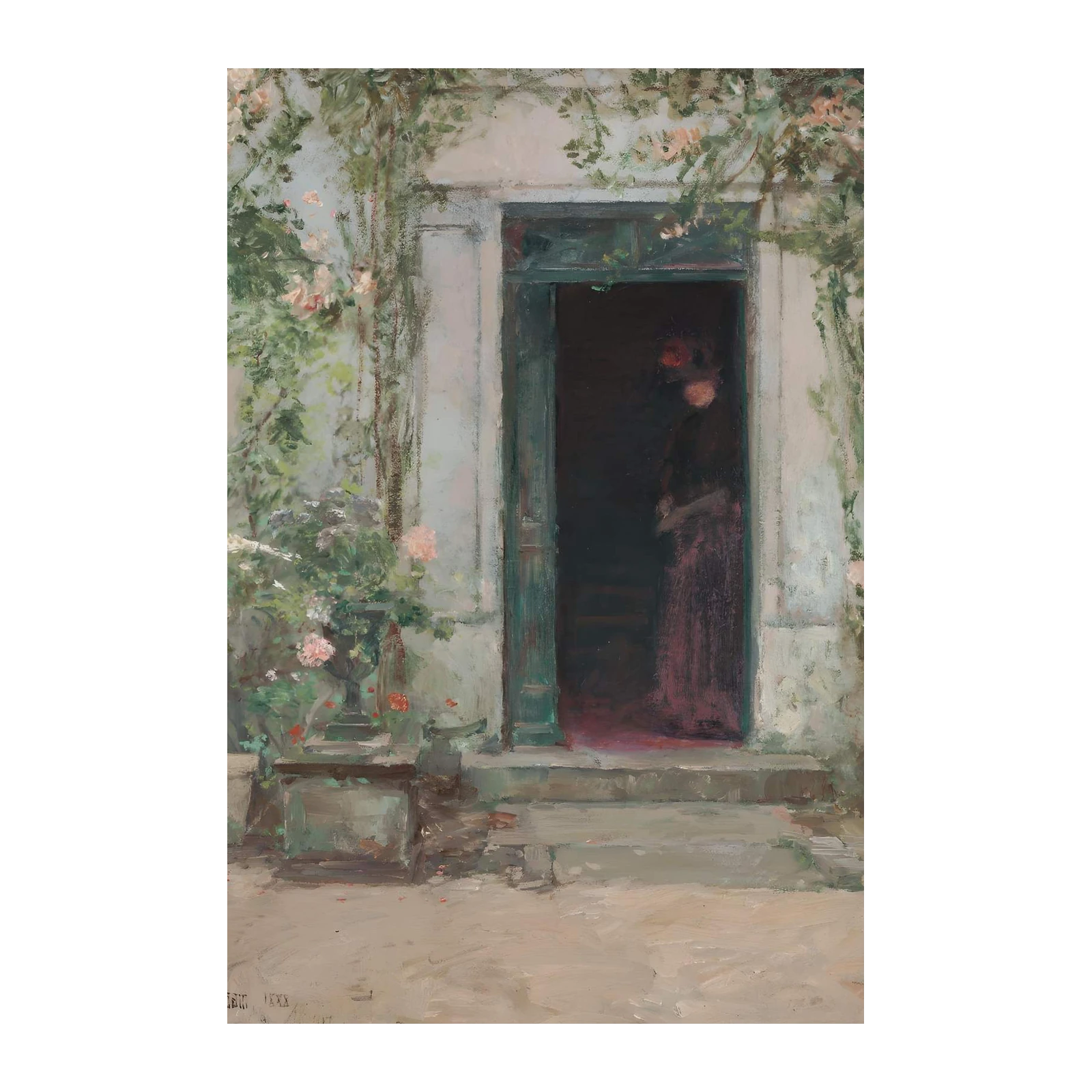 Victorian Garden Entrance Floral Wall Art
