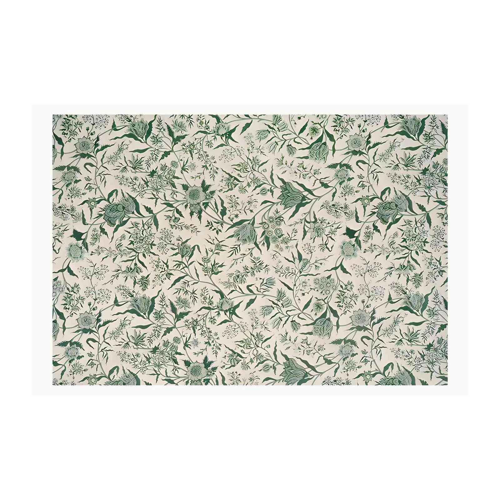 Elegant Green Floral Botanical Wall Art