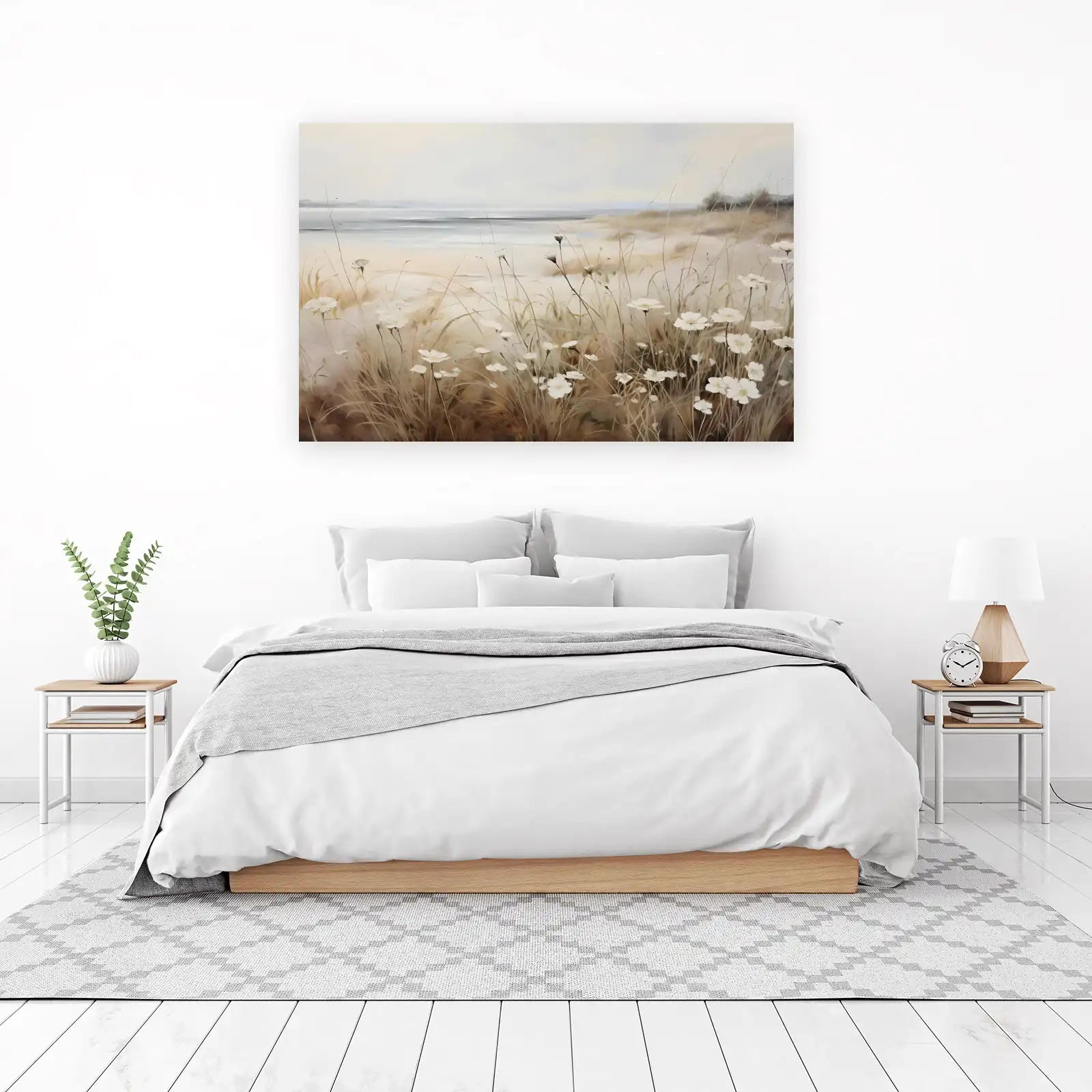 Serene Meadow Wildflowers Wall Art