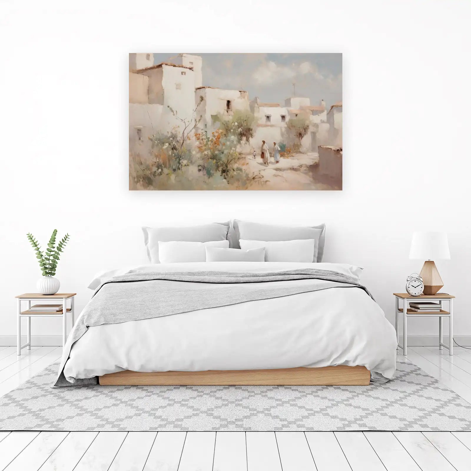 Mediterranean Village Life Wall Art