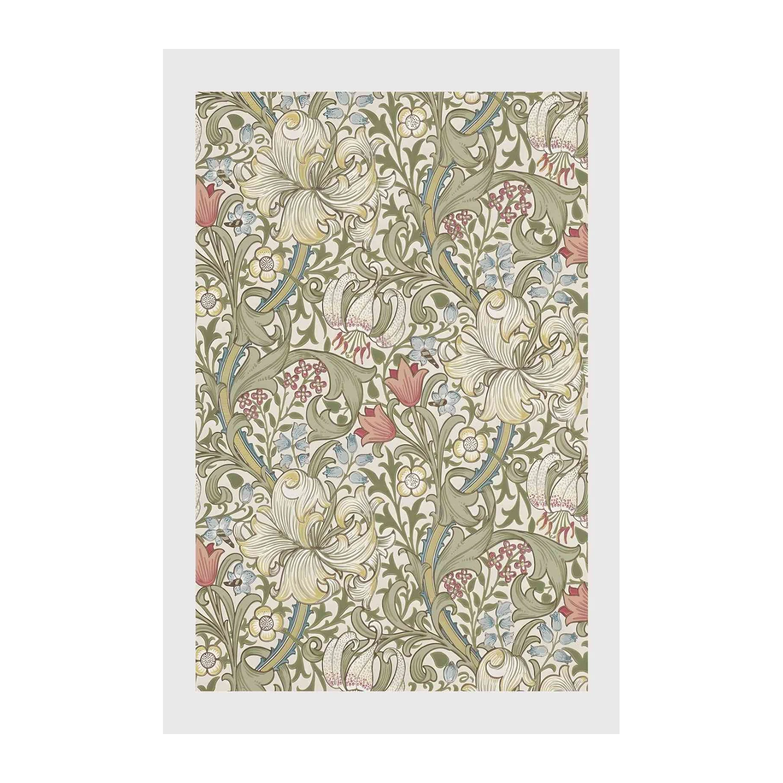 Elegant Lily Floral Vintage Art Wall Art