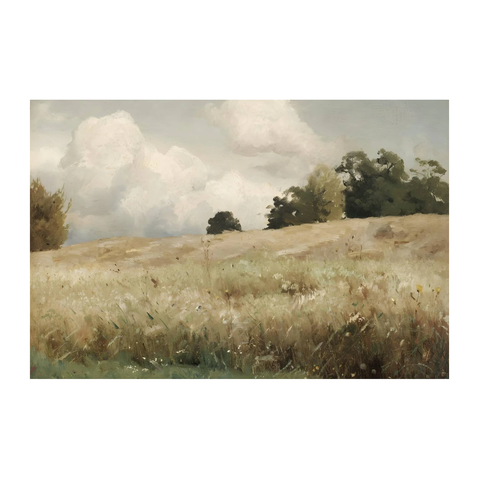 Serene Landscape Field Wall Art