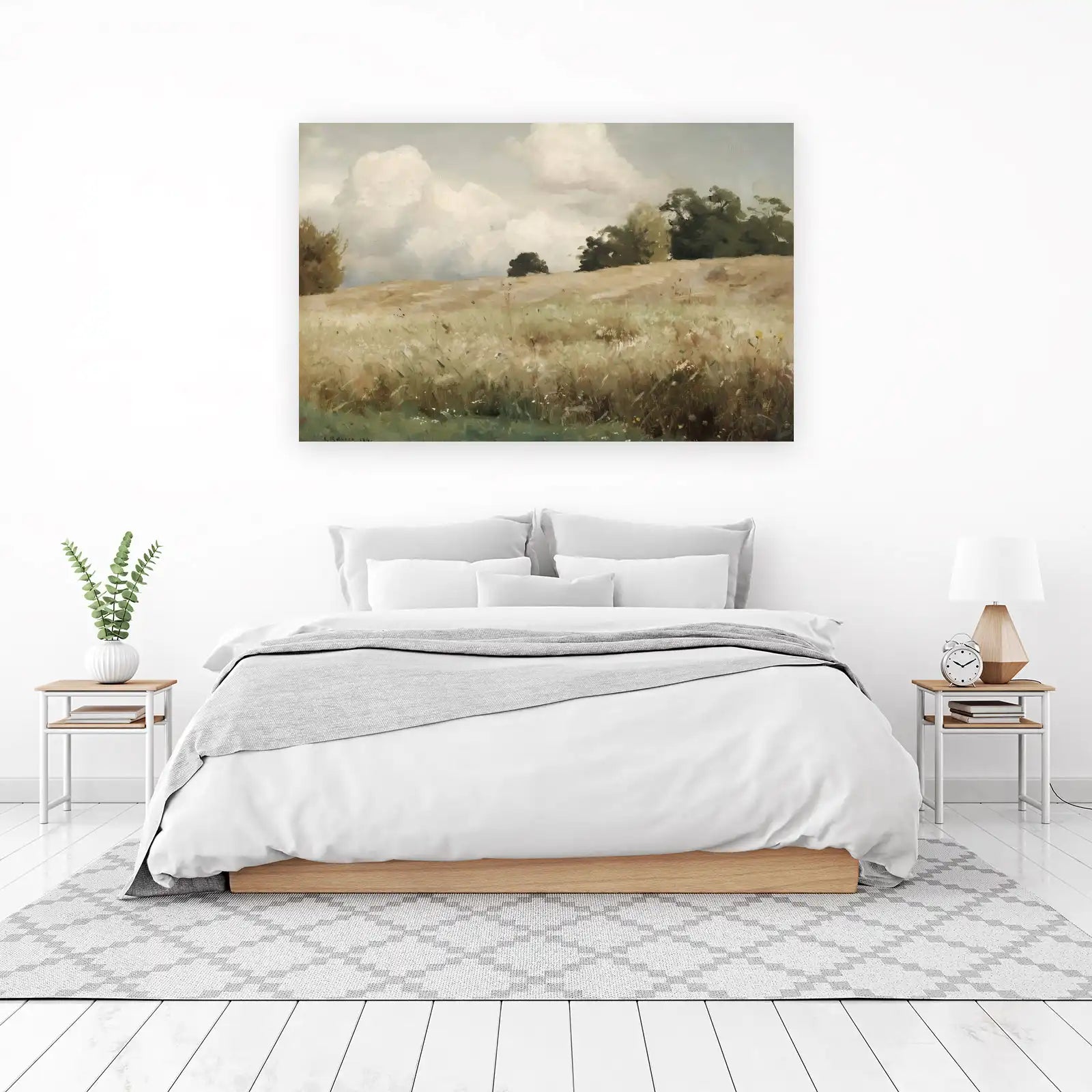 Serene Landscape Field Wall Art