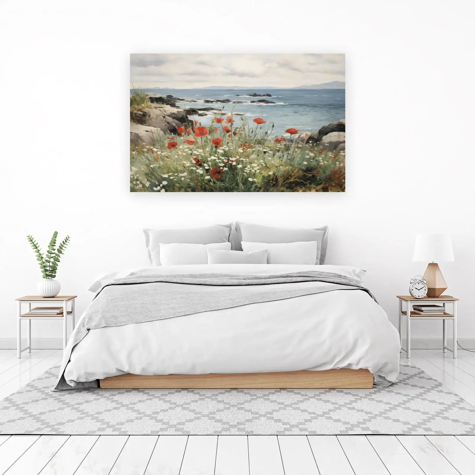 Coastal Poppies Seaside Serenity Wall Art