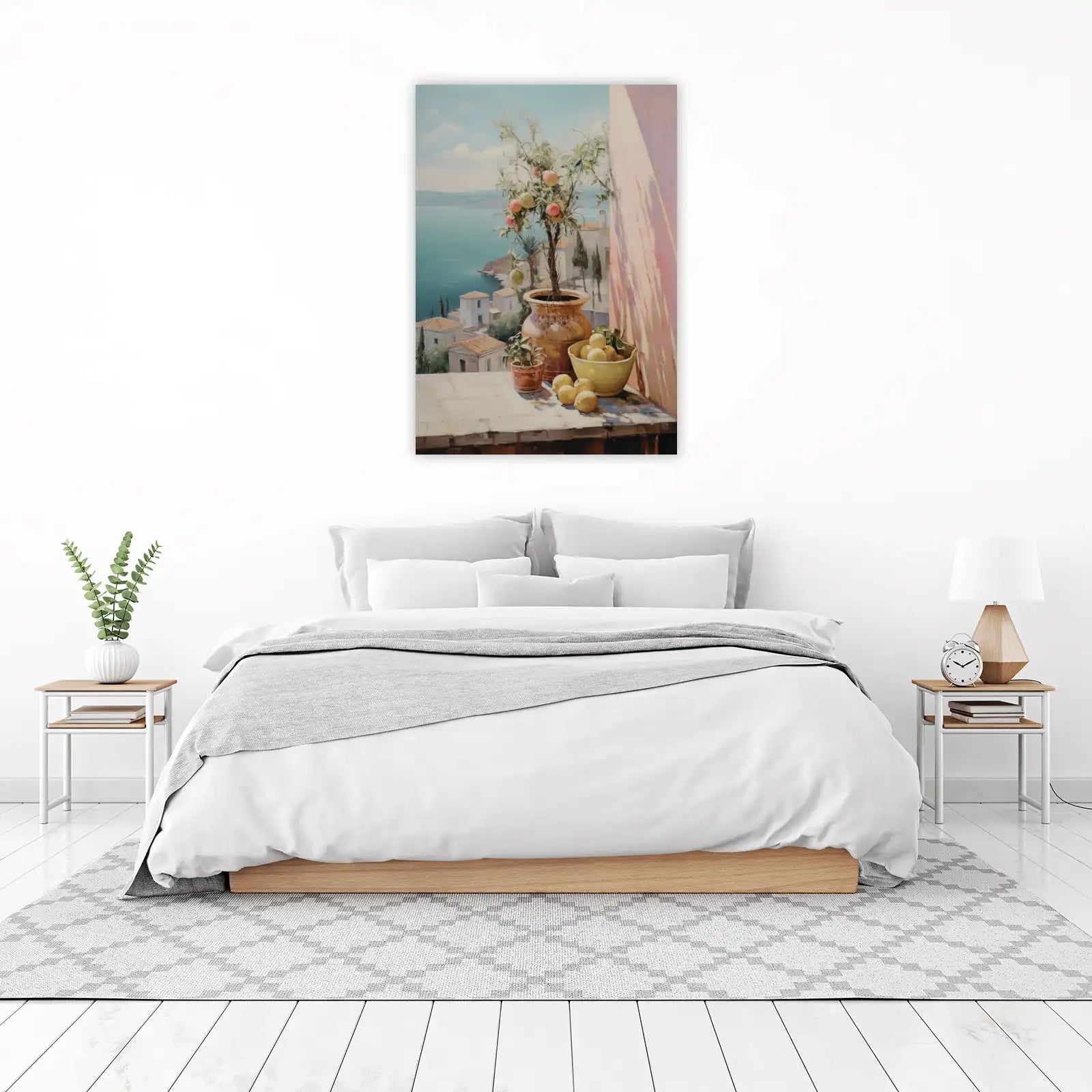 Mediterranean Lemon Tree Seaside Wall Art