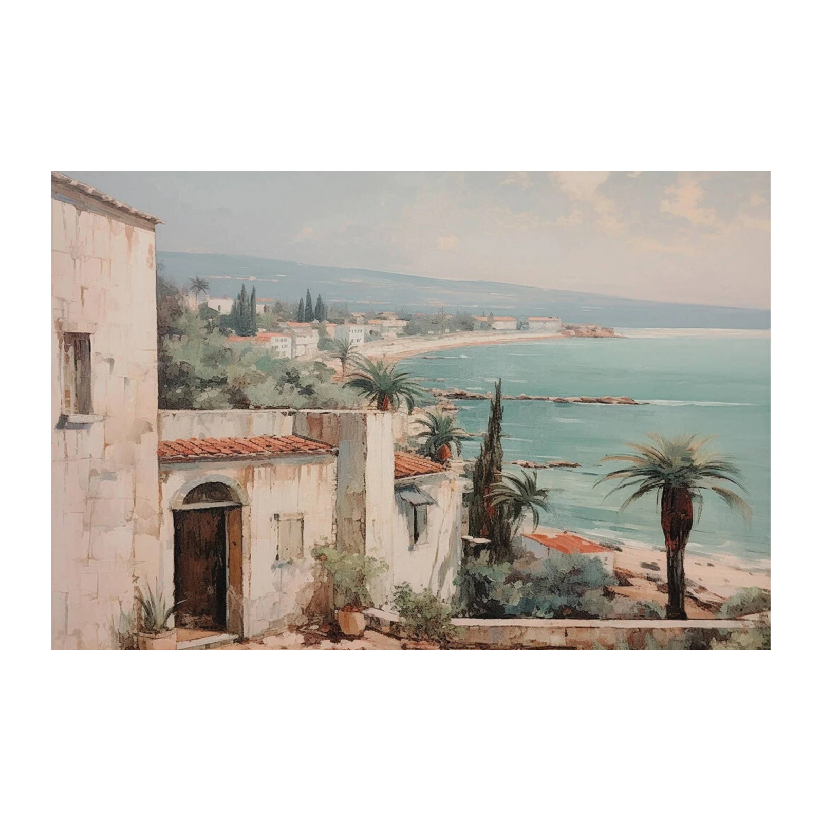 Coastal Mediterranean Serenity Wall Art