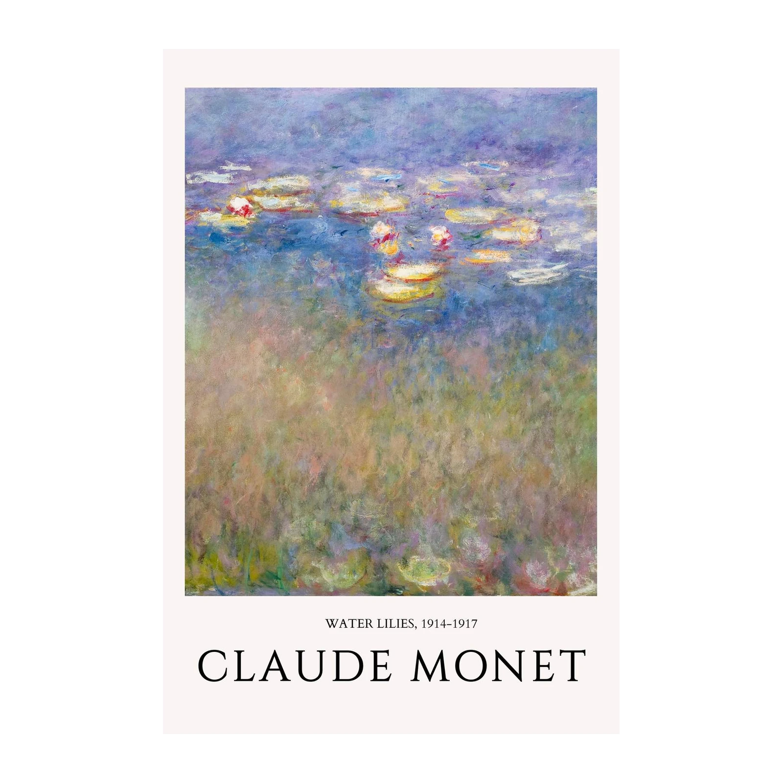 Monet Water Lilies Impressionist Wall Art
