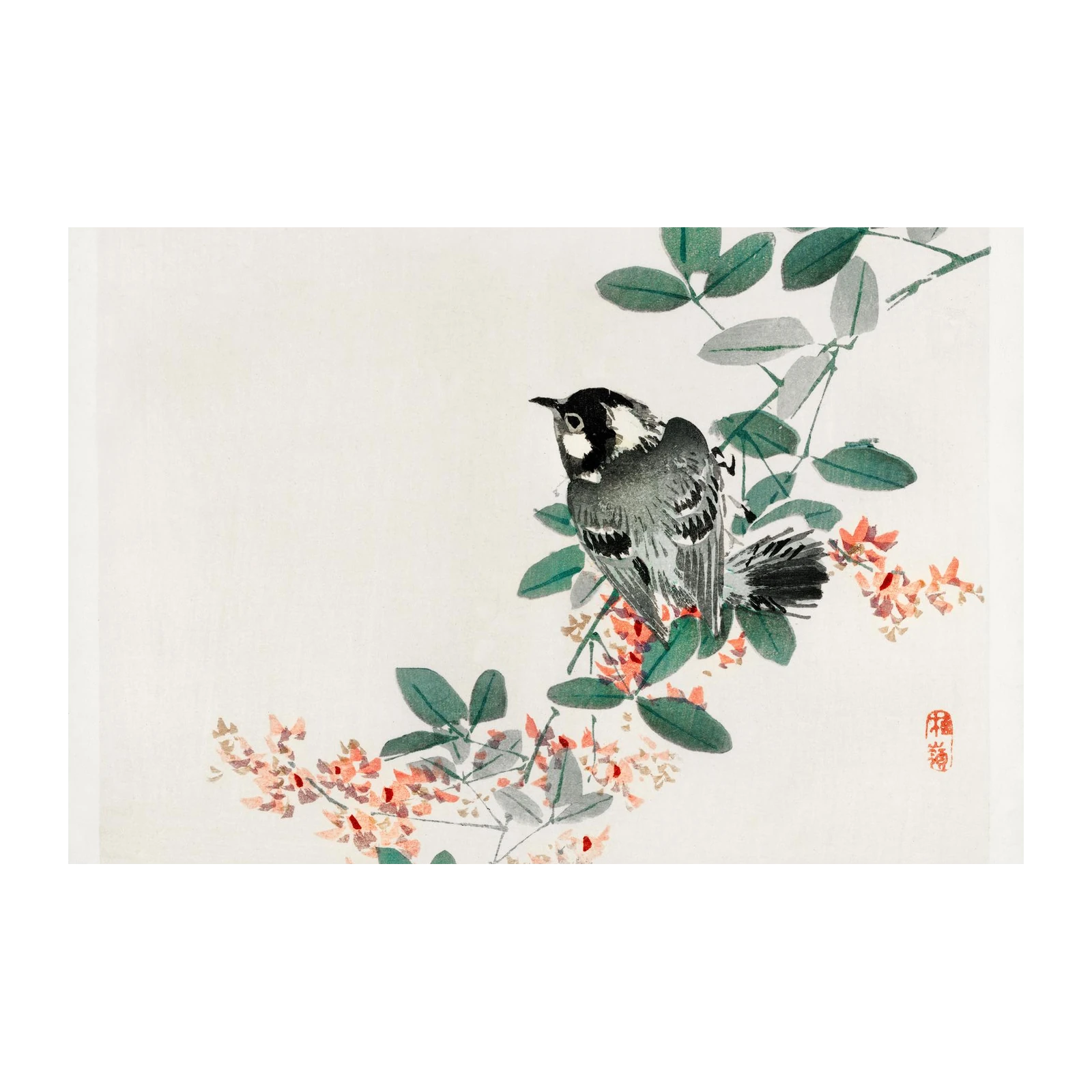 Japanese Bird & Blossom Fine Art Wall Art