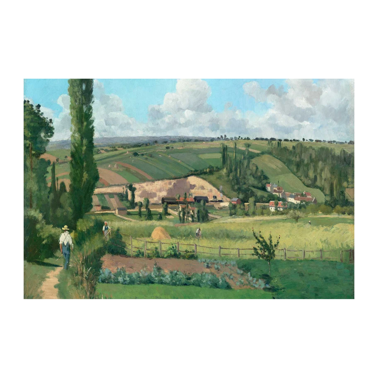 Impressionist Countryside Landscape Wall Art
