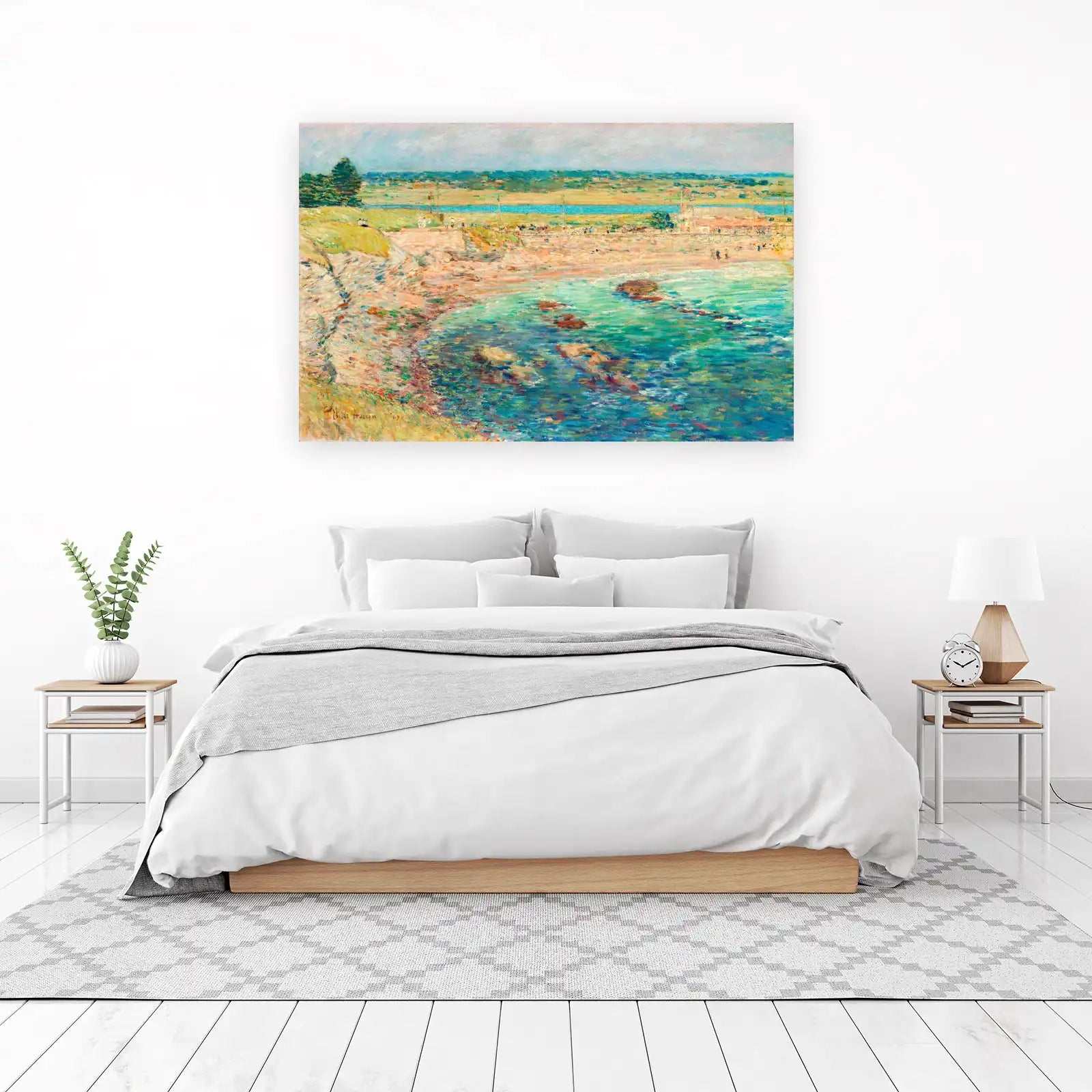Seaside Serenity Impressionist Beach Wall Art