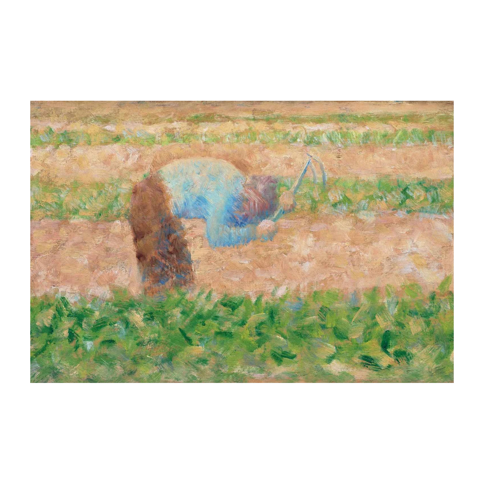 Impressionist Farmer Art - Rural Landscape Wall Art