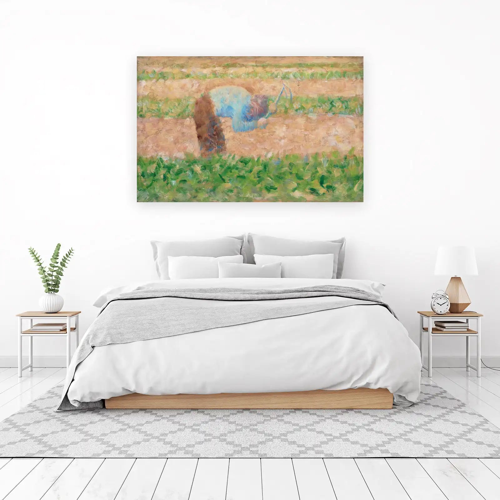 Impressionist Farmer Art - Rural Landscape Wall Art