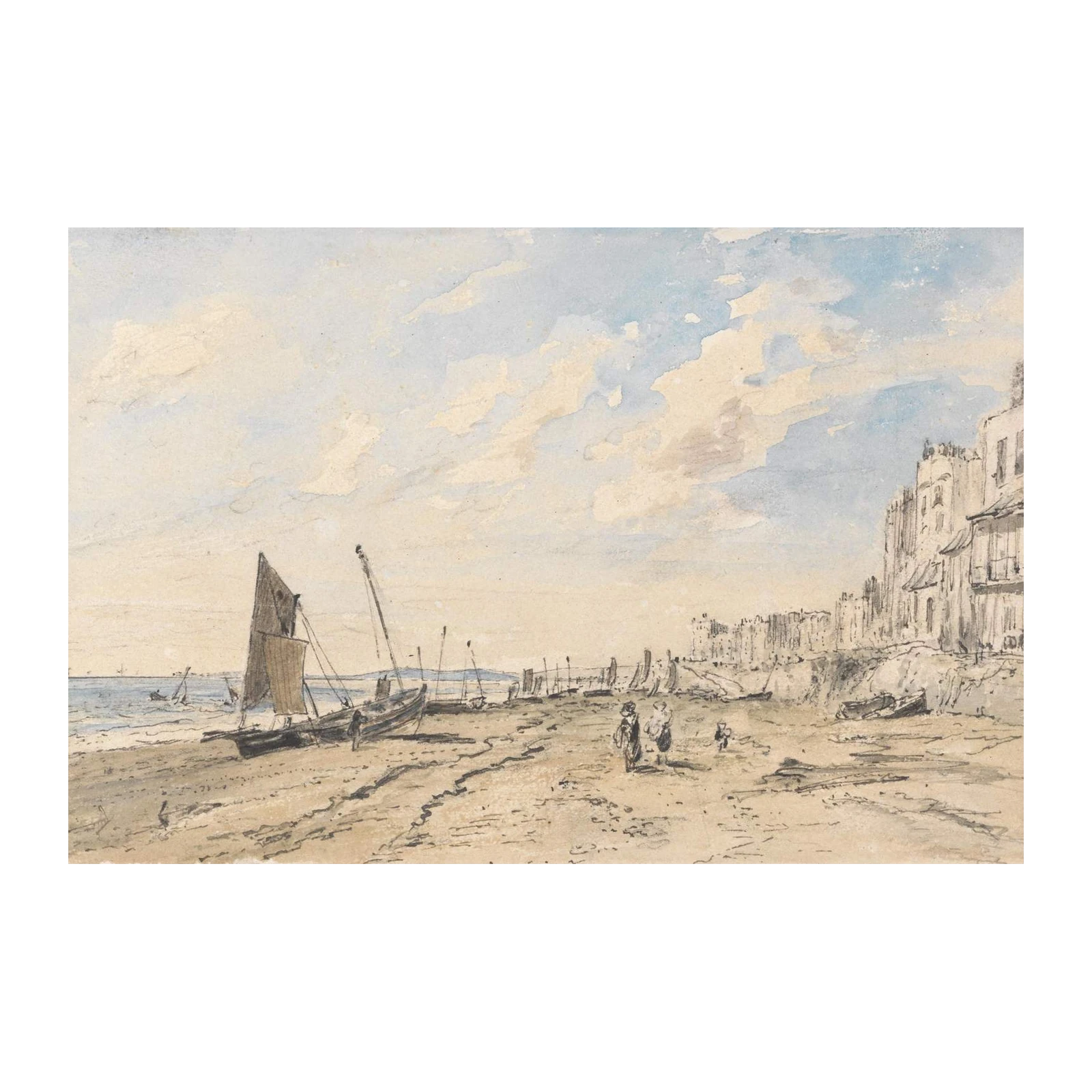 Seaside Serenity Coastal Scene Wall Art