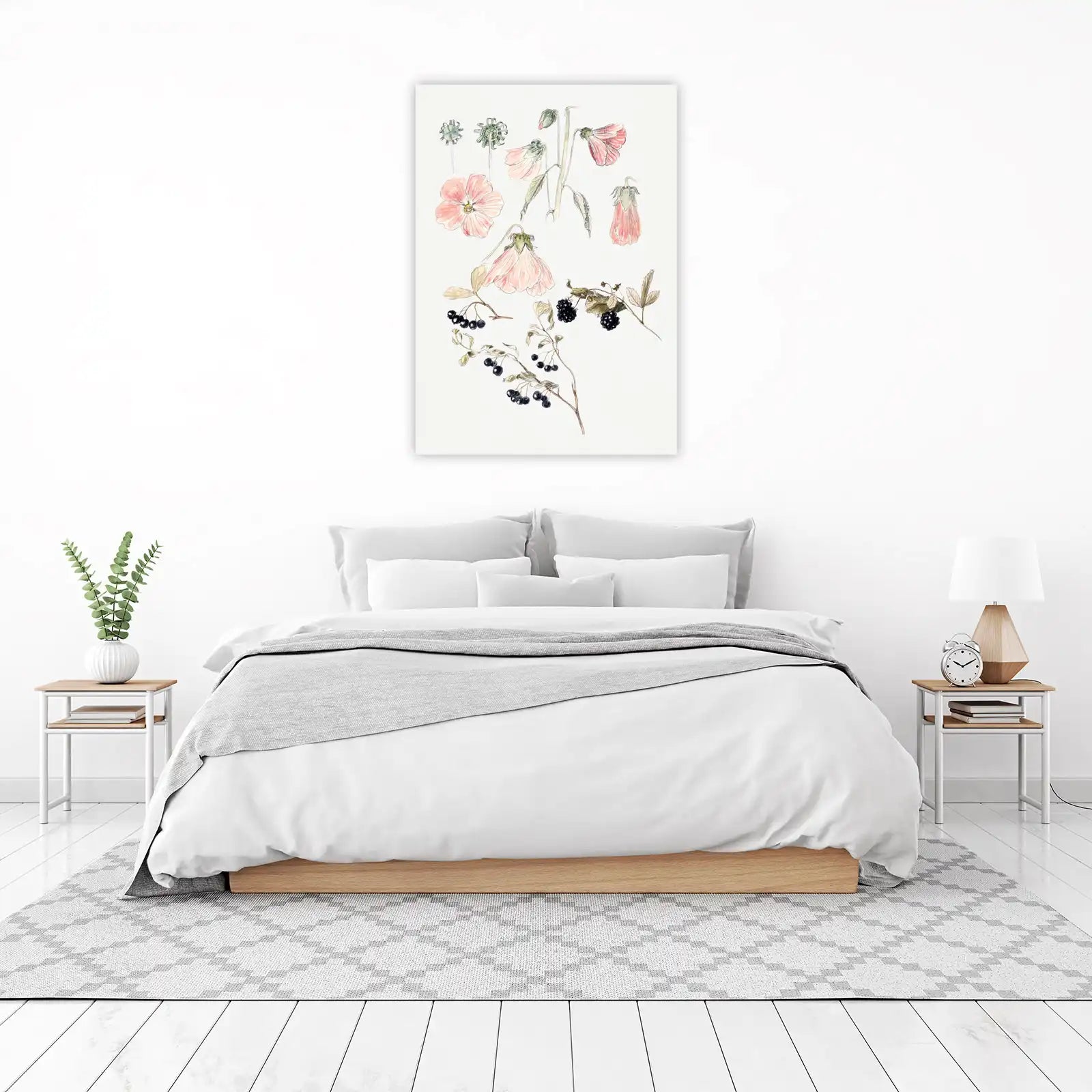 Vintage Botanical Berries & Blooms Wall Art