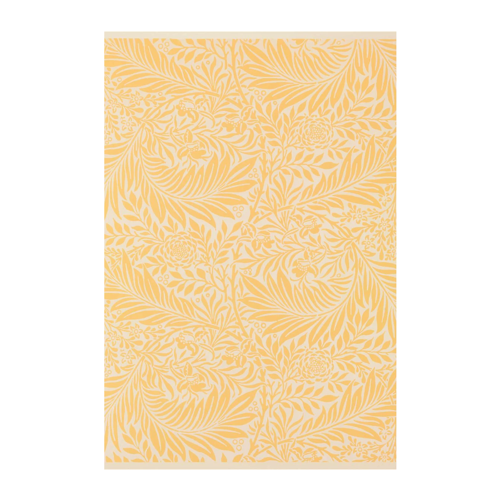 Charming Yellow Floral Vines Wall Art