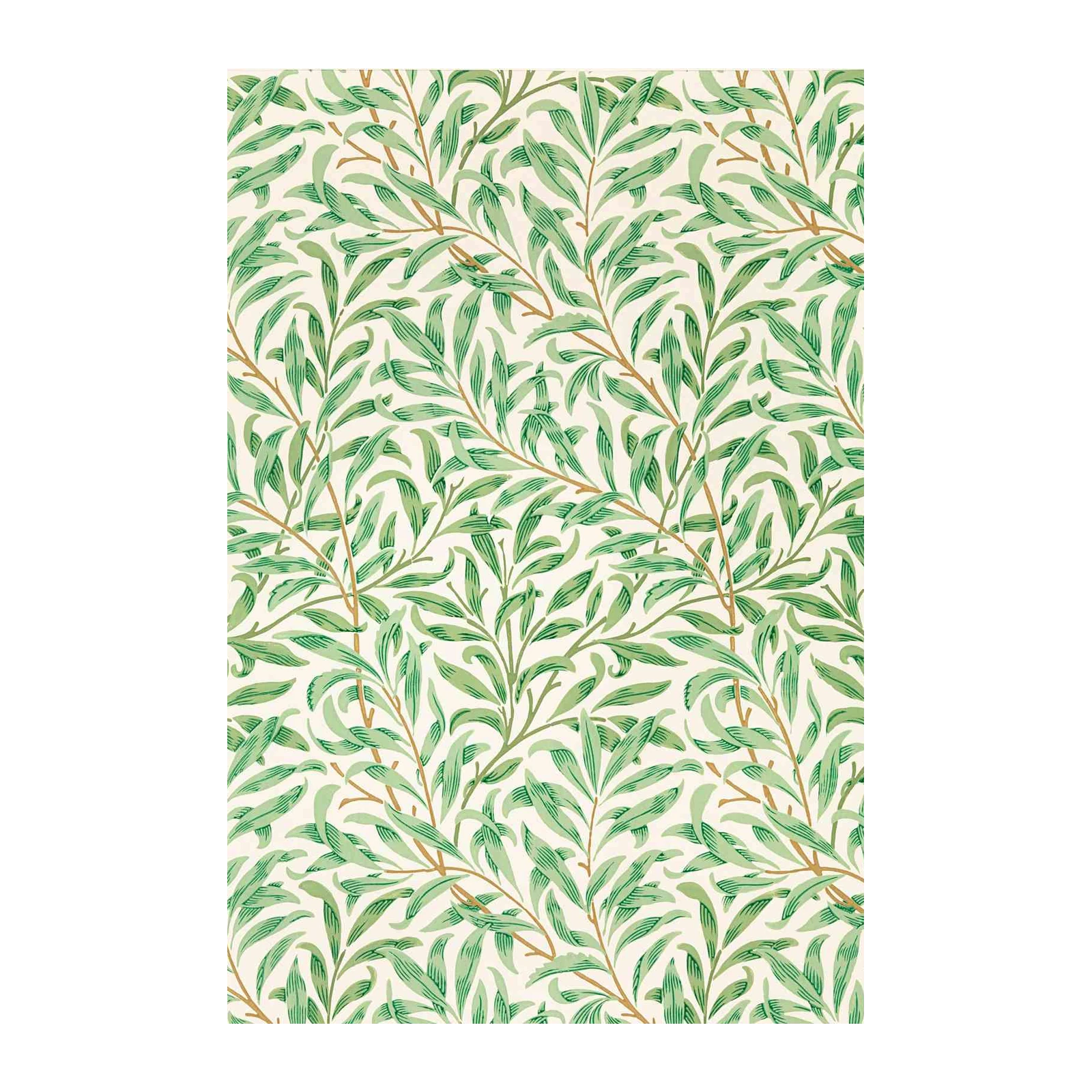 Serene Willow Leaf Art Wall Art