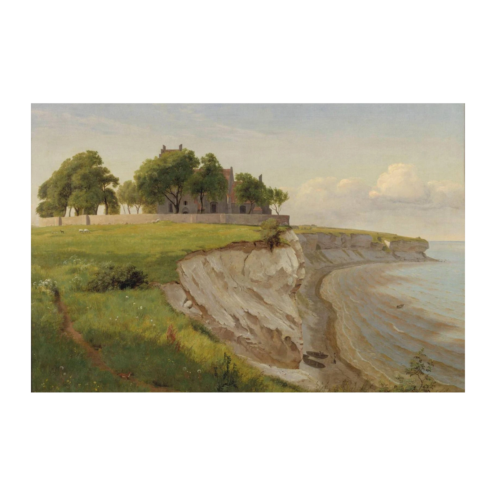 Coastal Cliff Landscape Scenic Wall Art