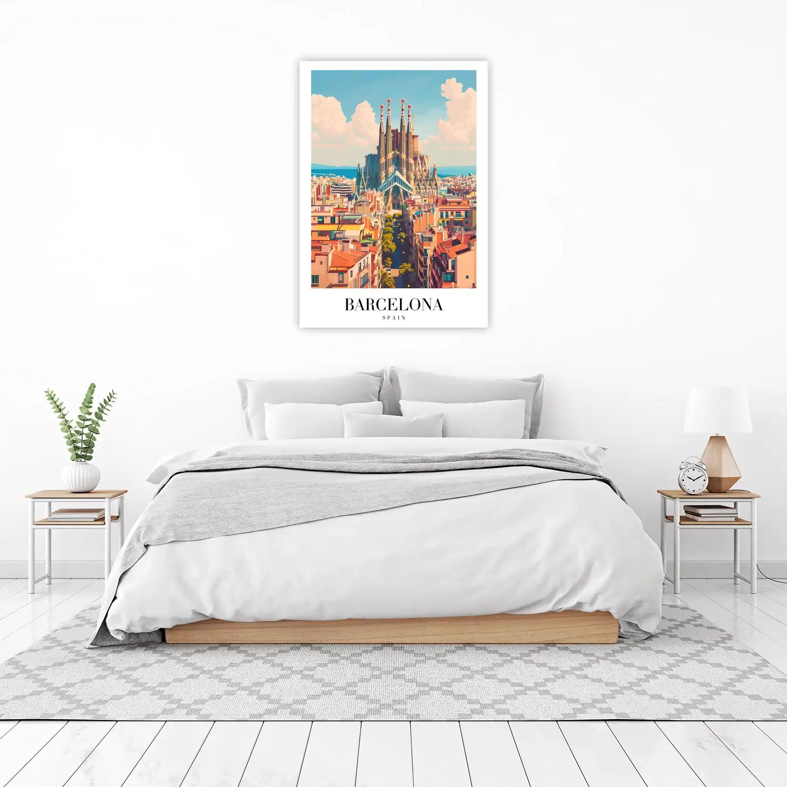 Vibrant Barcelona Sagrada Familia Wall Art