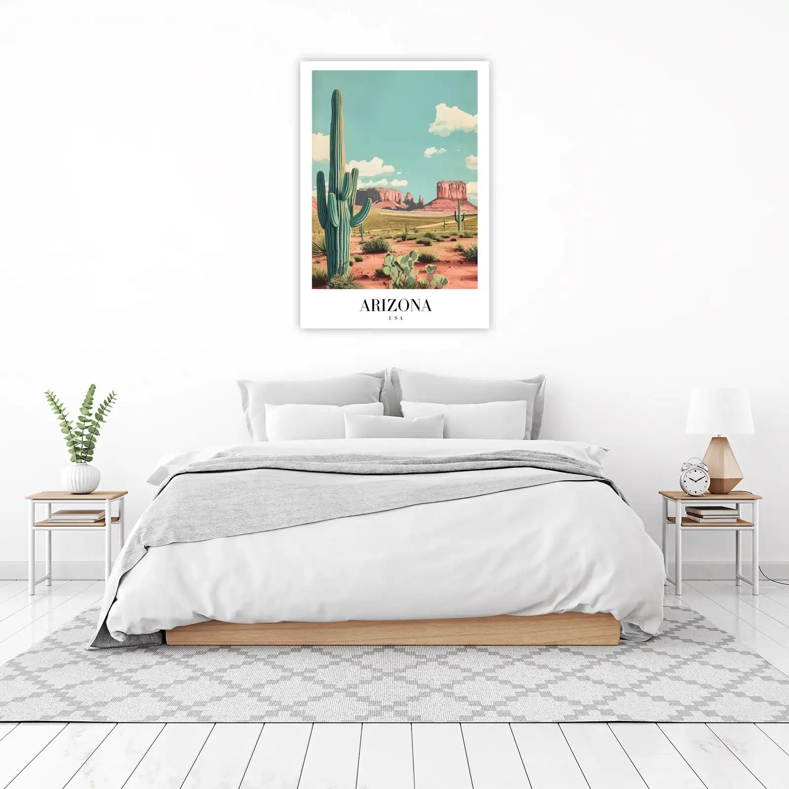 Desert Vista Saguaro Cactus Arizona Wall Art