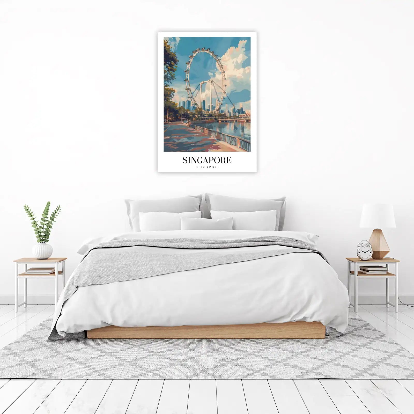 Vibrant Singapore Flyer Wall Art | Cityscape Art