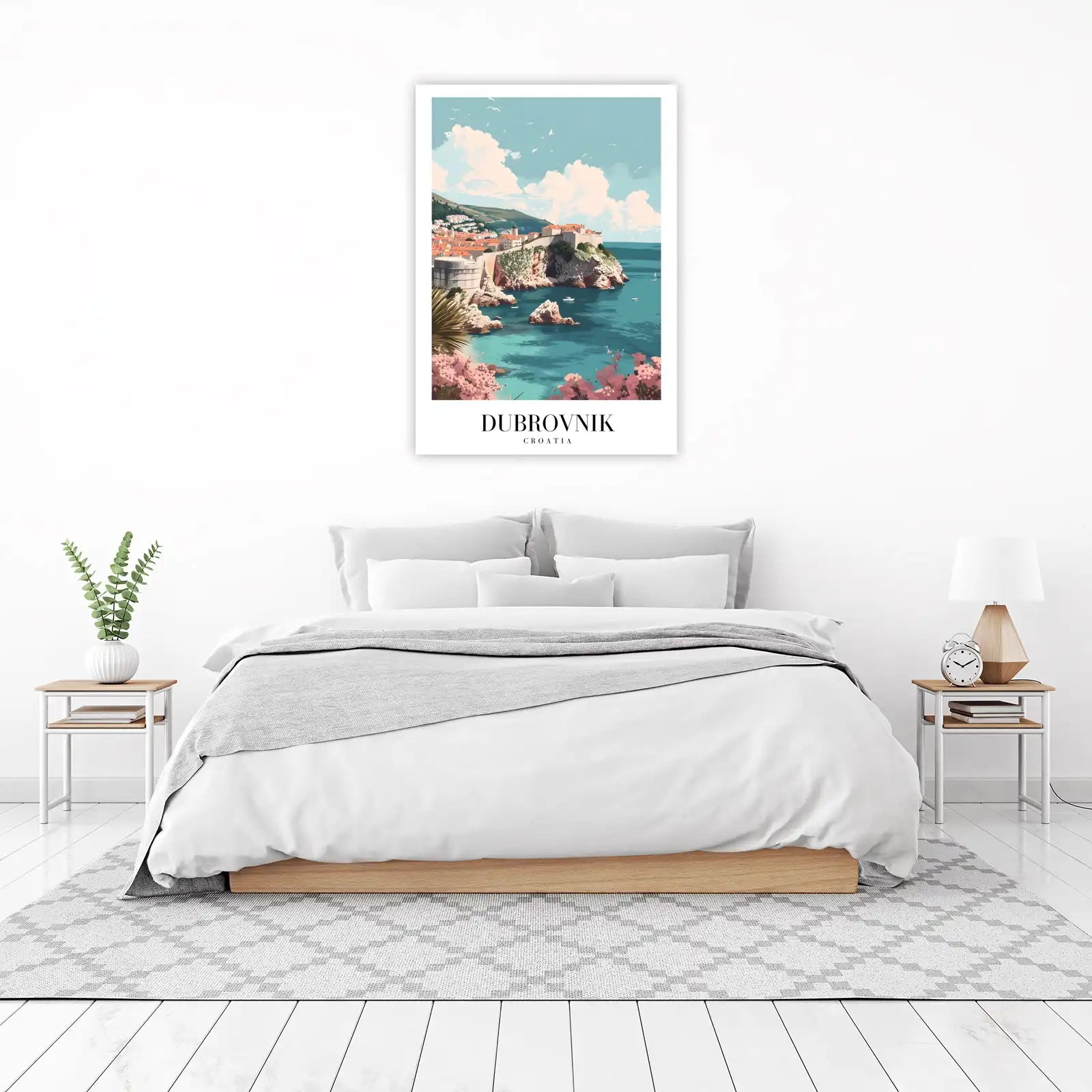 Vibrant Dubrovnik Croatia Coastal City Wall Art