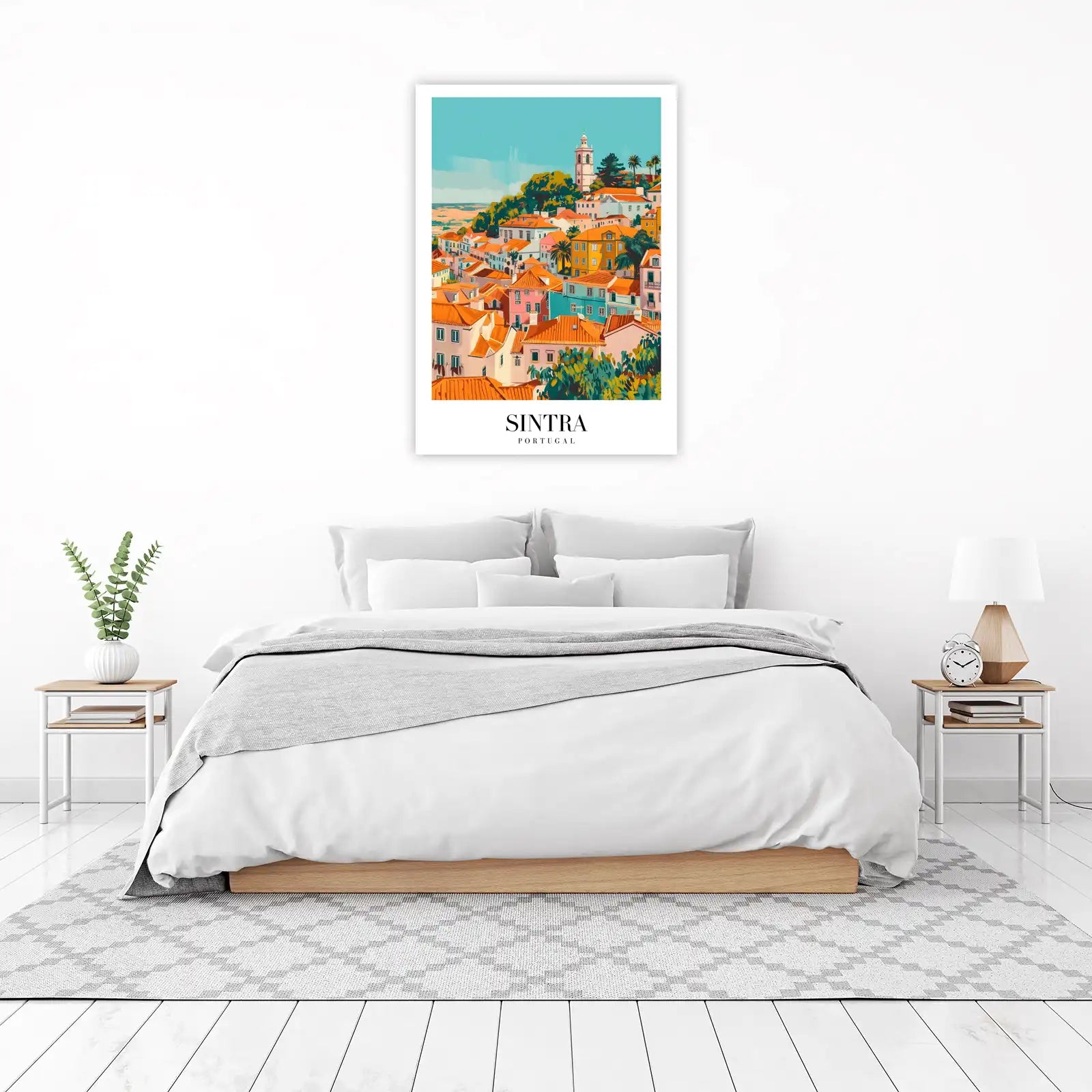 Vibrant Sintra Portugal Cityscape Wall Art