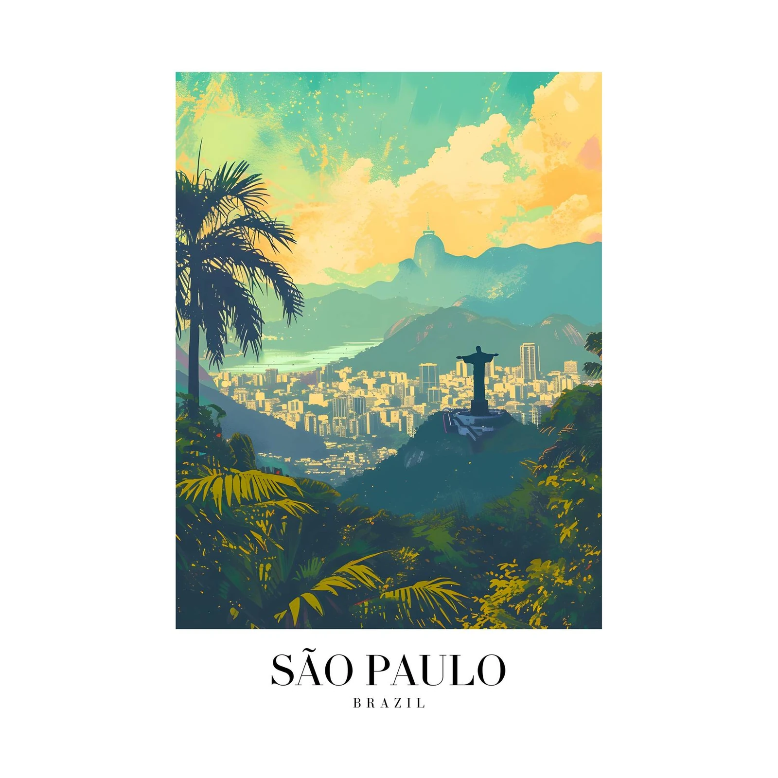 Vibrant São Paulo Cityscape Wall Art