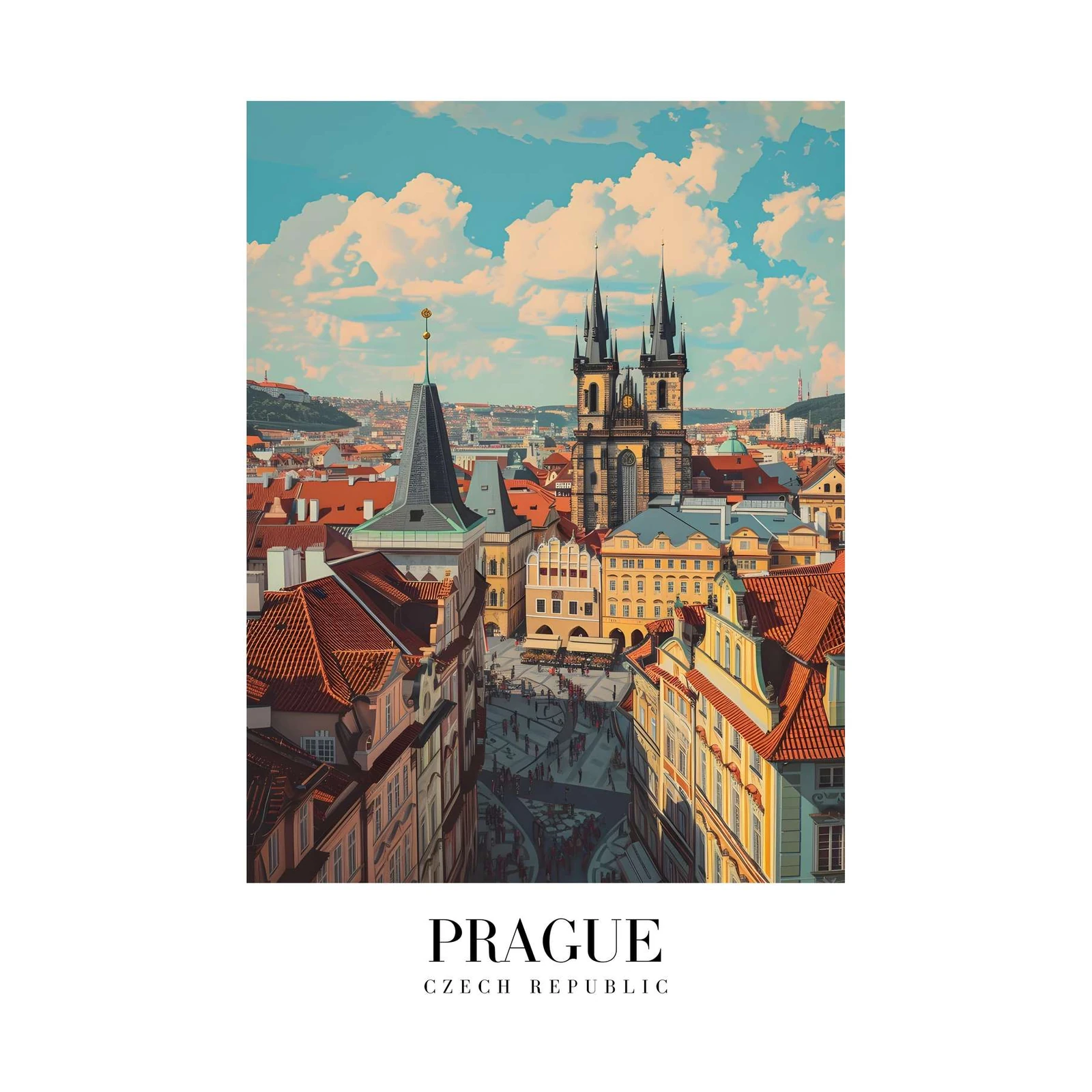 Prague Old Town Square Wall Art