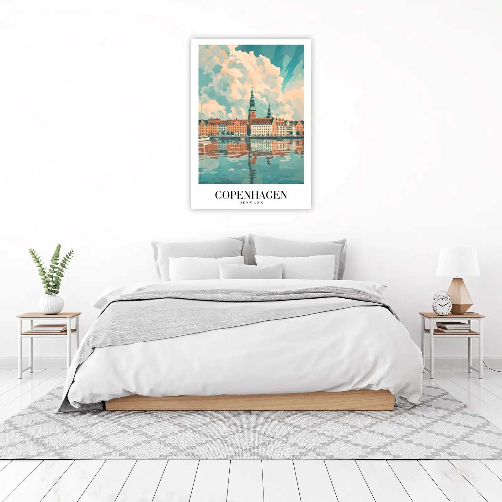 Vibrant Copenhagen Skyline Wall Art