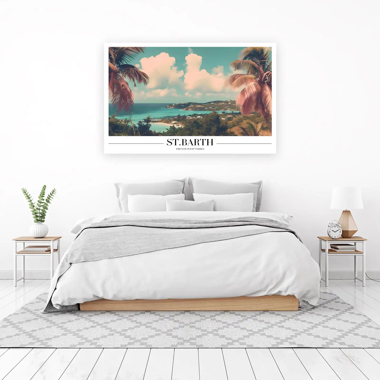 St. Barth Coastal View Wall Art