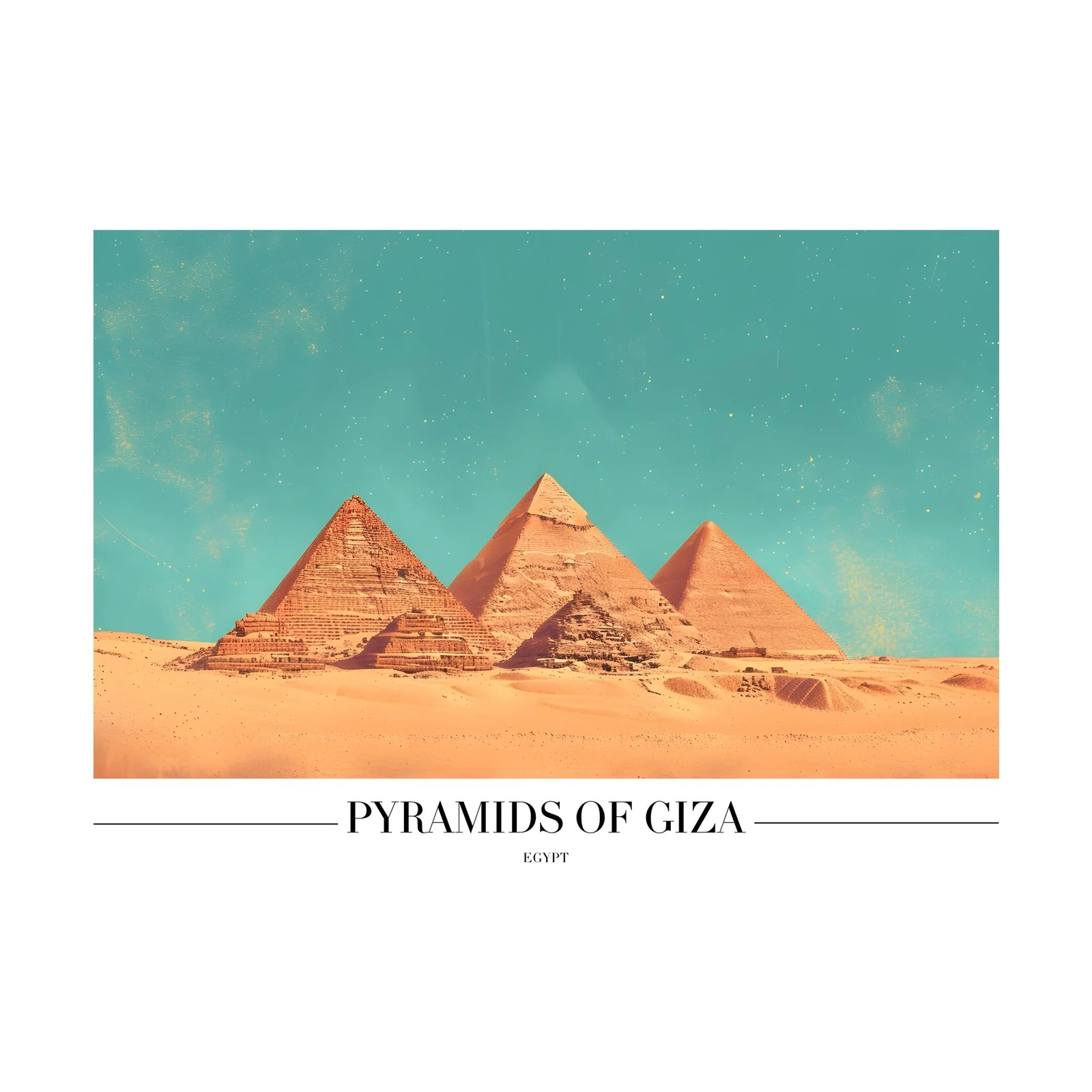 Pyramids of Giza Desert Dream Wall Art
