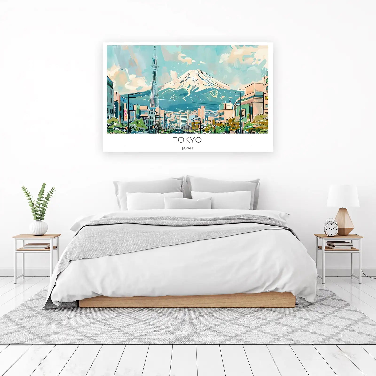 Tokyo Skyline Mount Fuji Wall Art