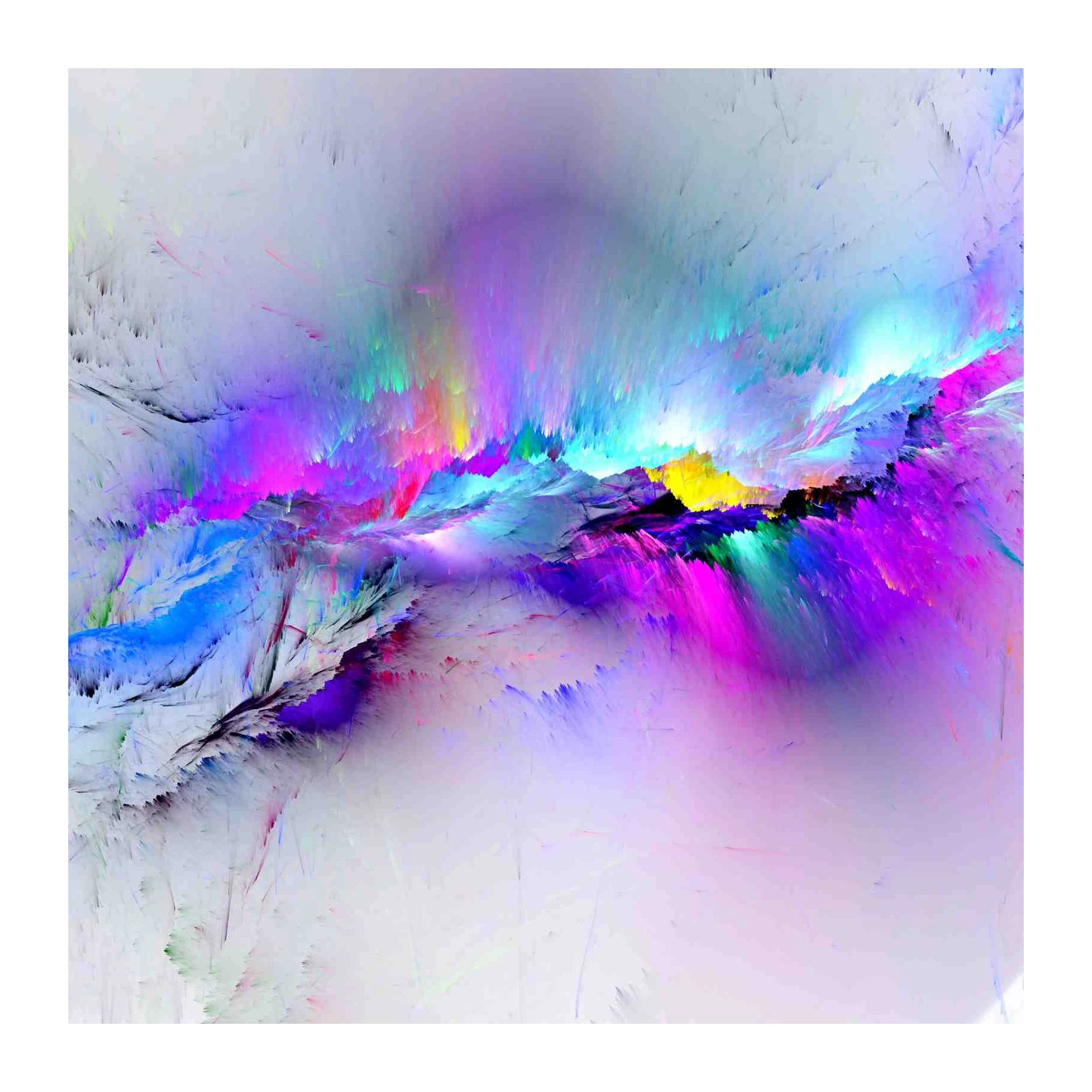 Abstract Swirls Vibrant Energy Wall Art