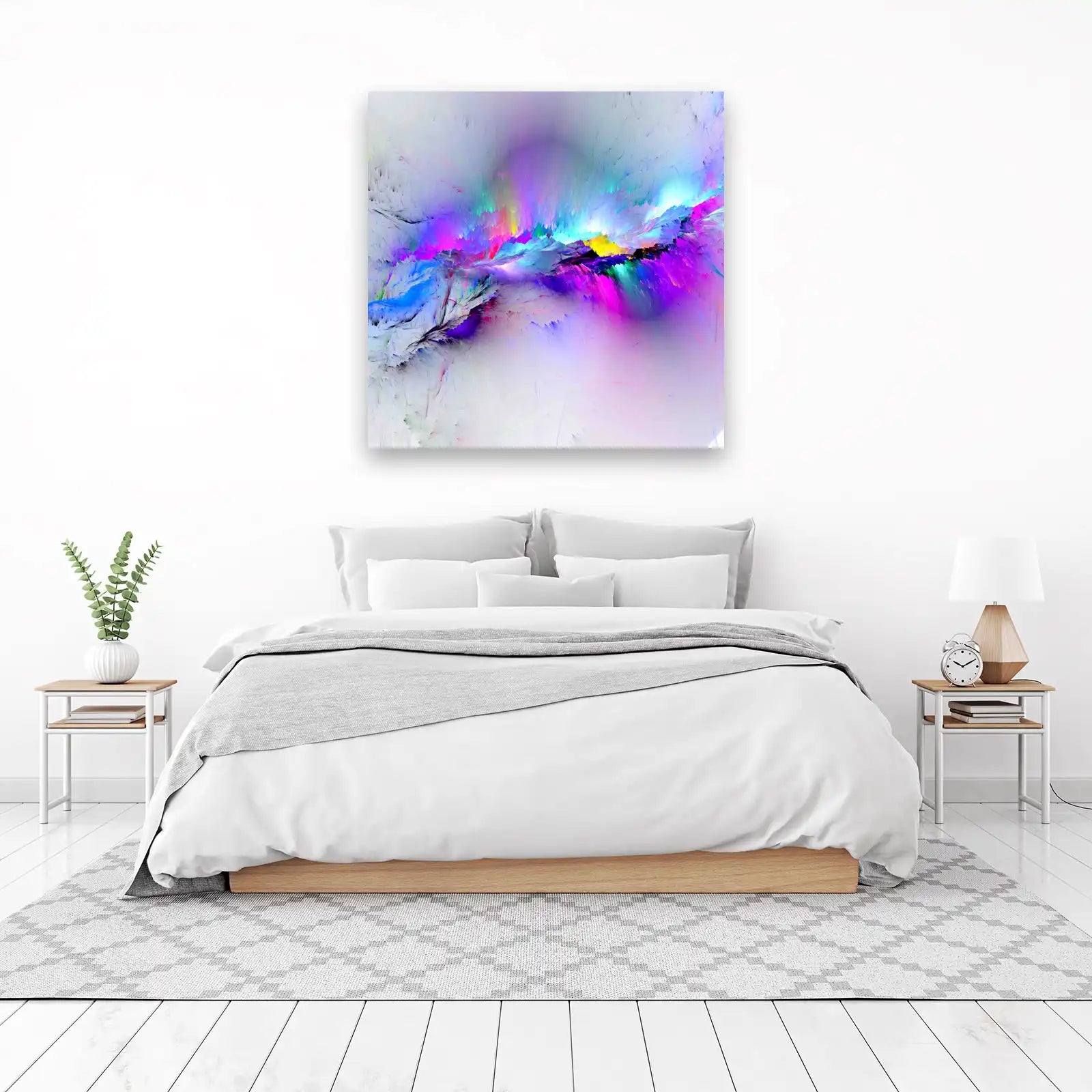 Abstract Swirls Vibrant Energy Wall Art