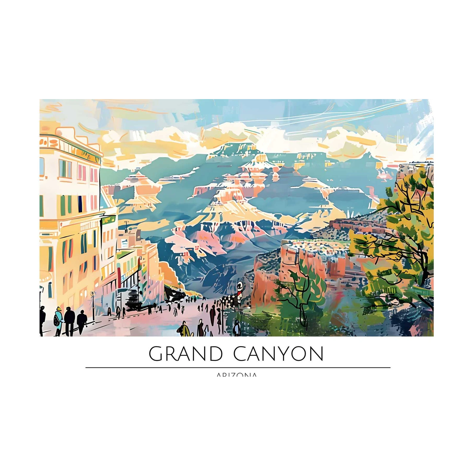 Vibrant Grand Canyon Arizona Wall Art