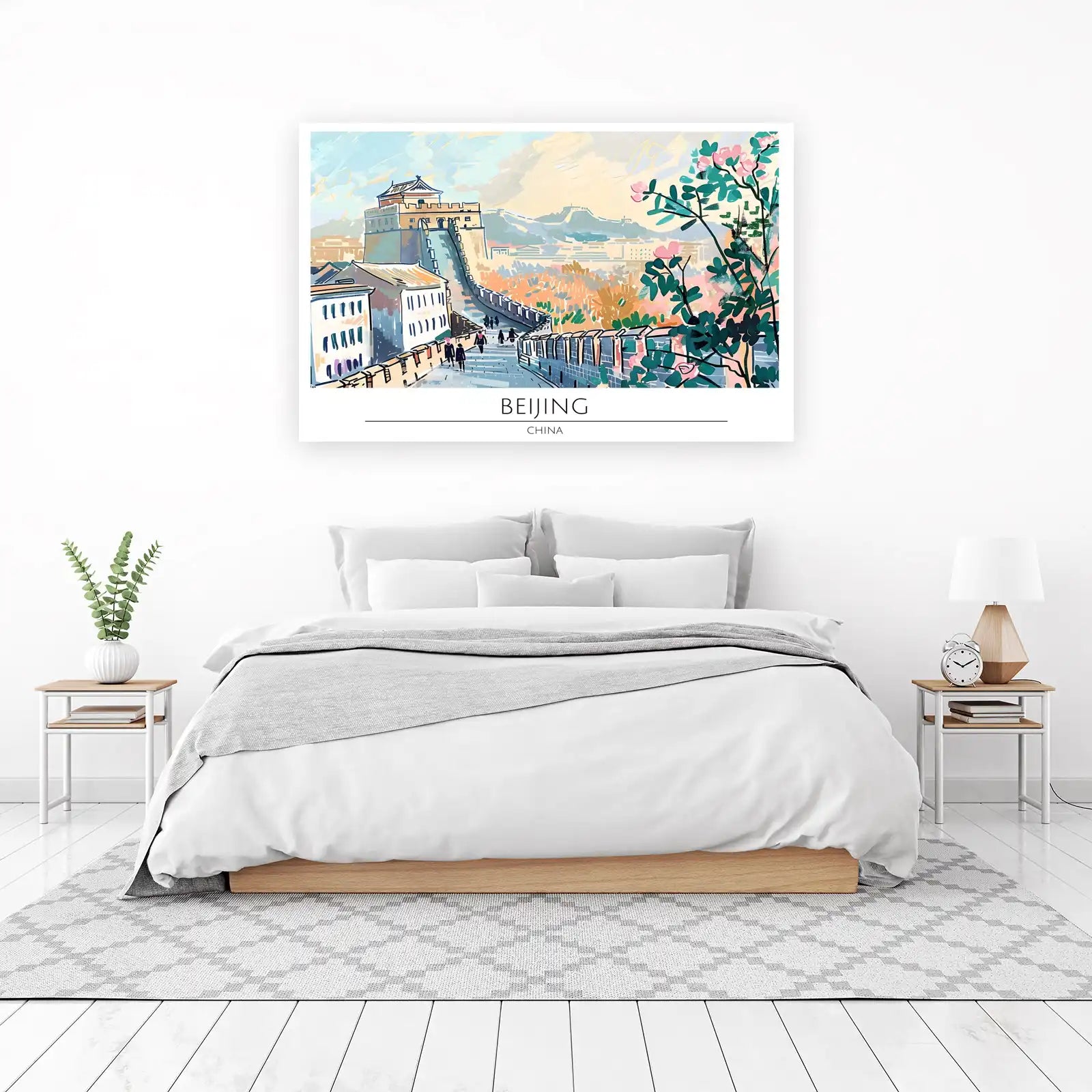 Vibrant Beijing Great Wall Art Wall Art