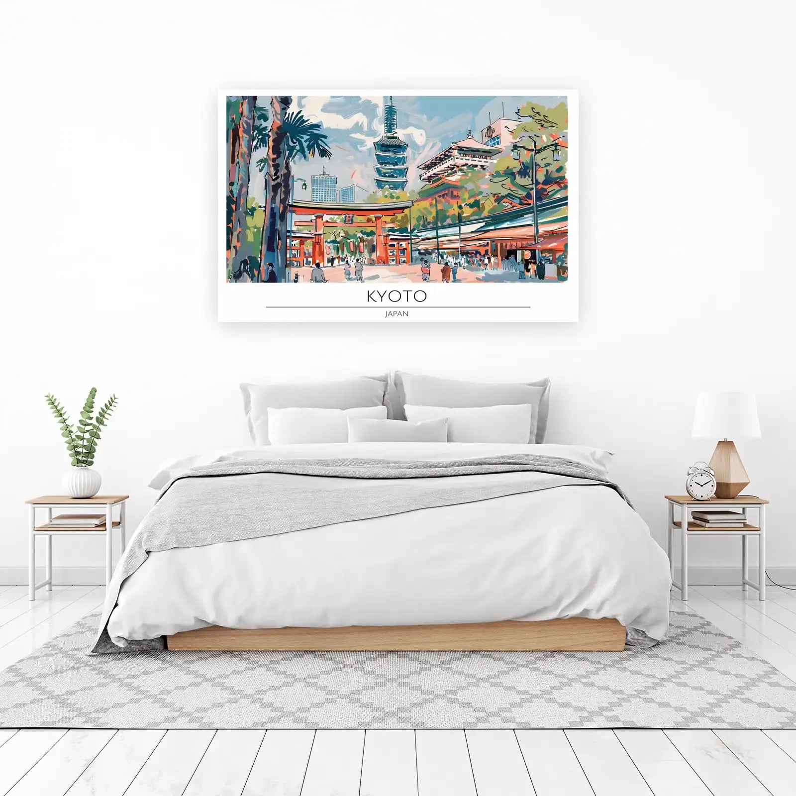Vibrant Kyoto Scene Wall Art