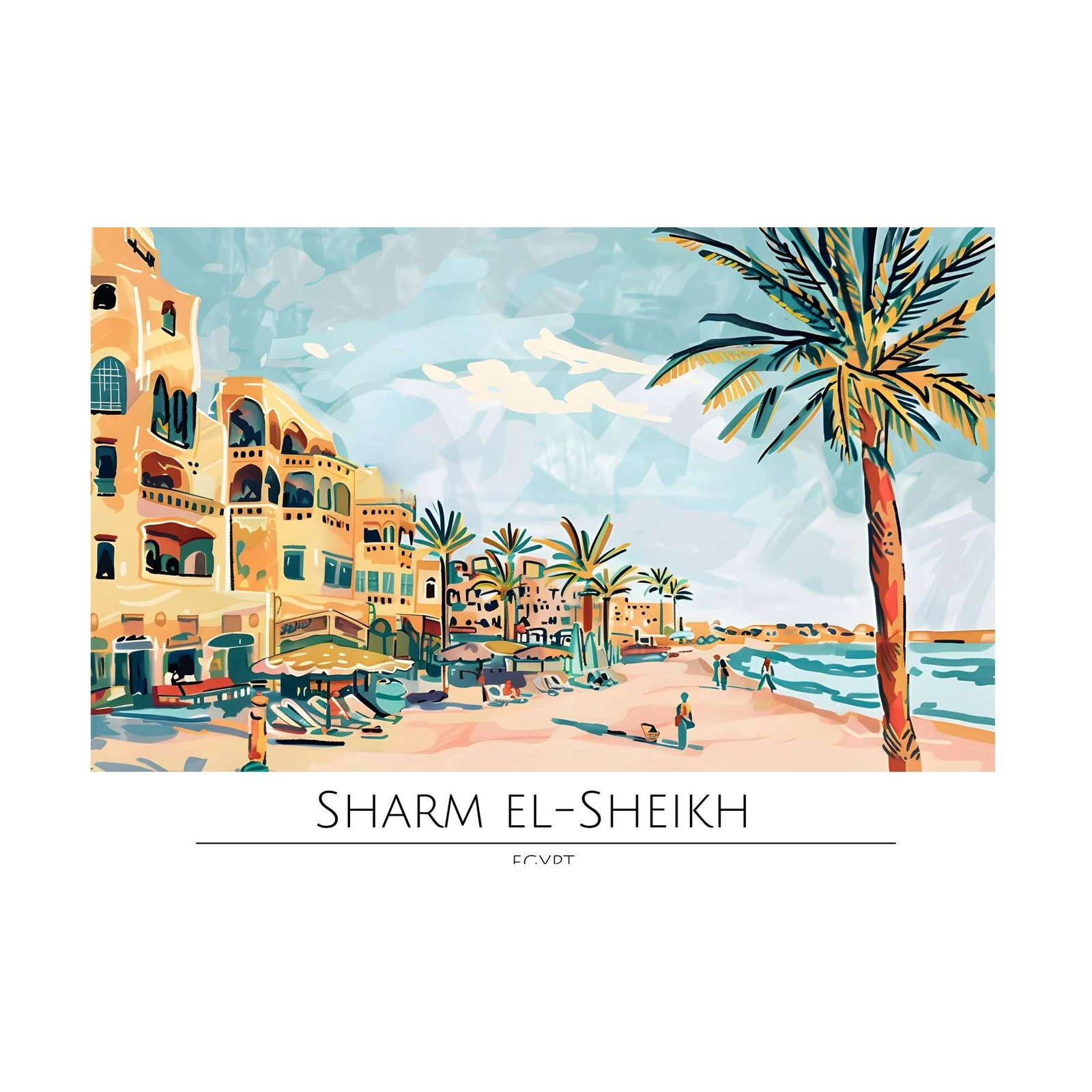 Sharm El-Sheikh Beach Vibes Wall Art