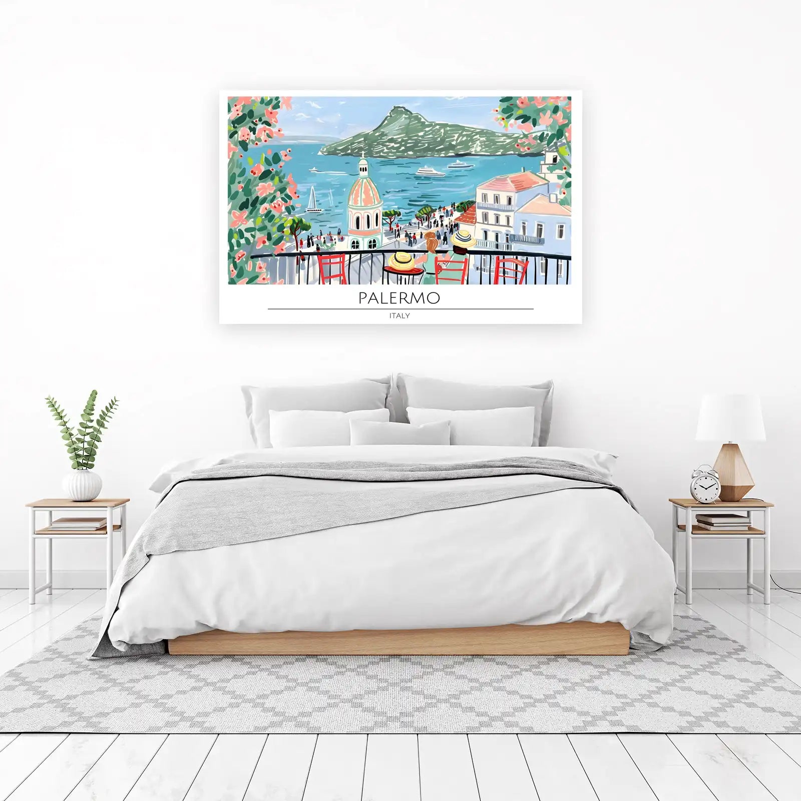 Palermo Charm Coastal View Wall Art