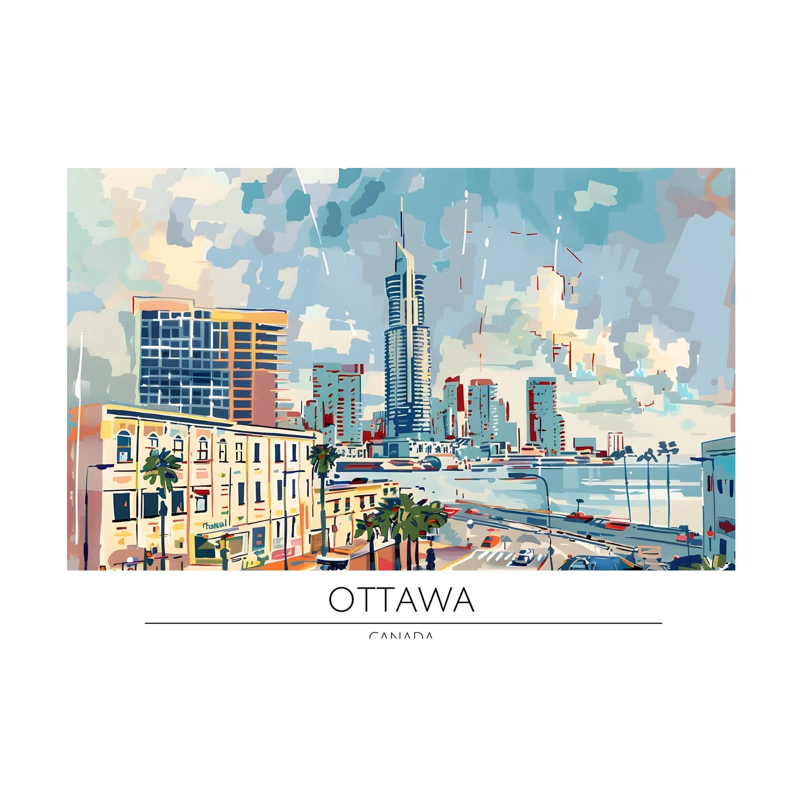 Vibrant Ottawa Cityscape Wall Art