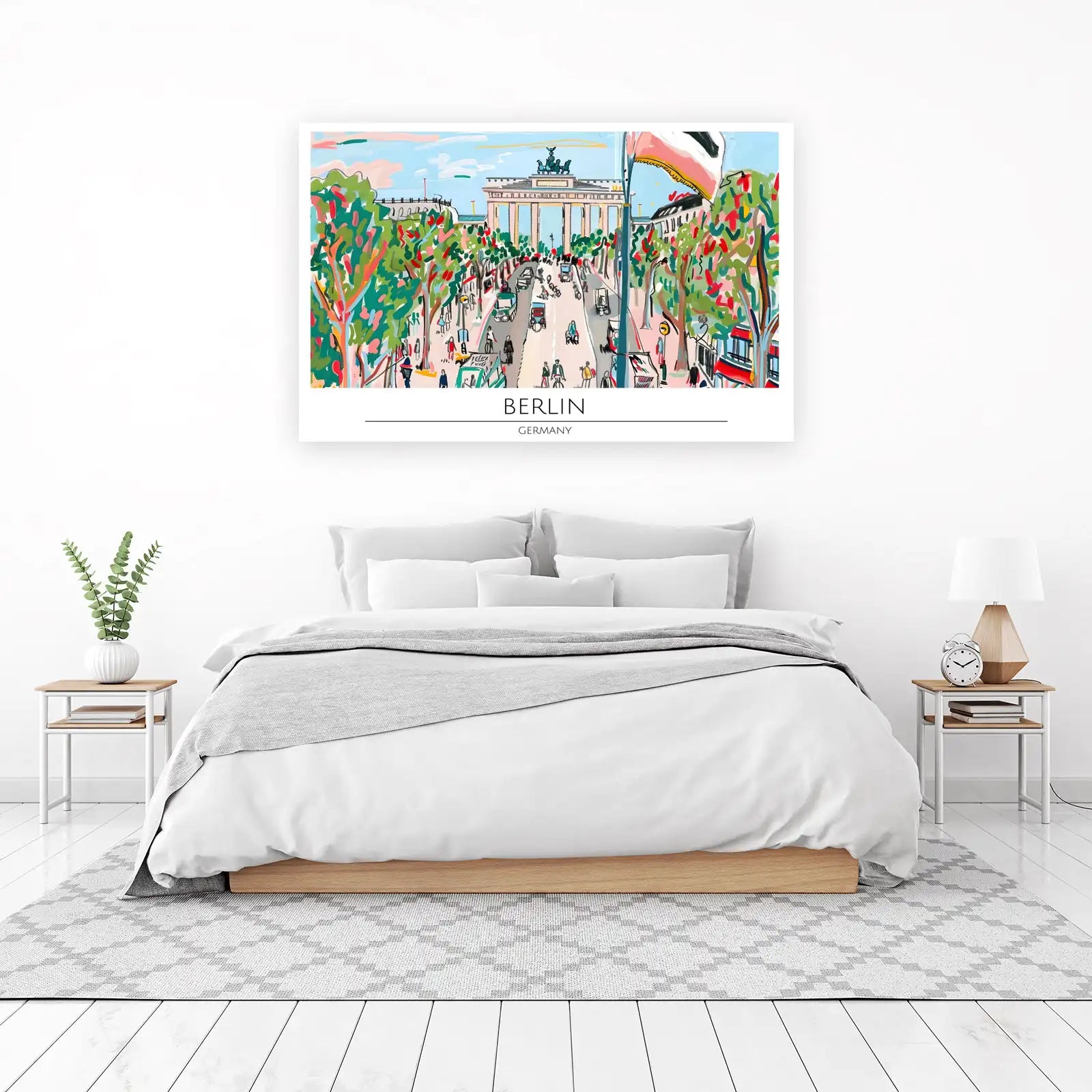 Vibrant Berlin Brandenburg Gate Wall Art