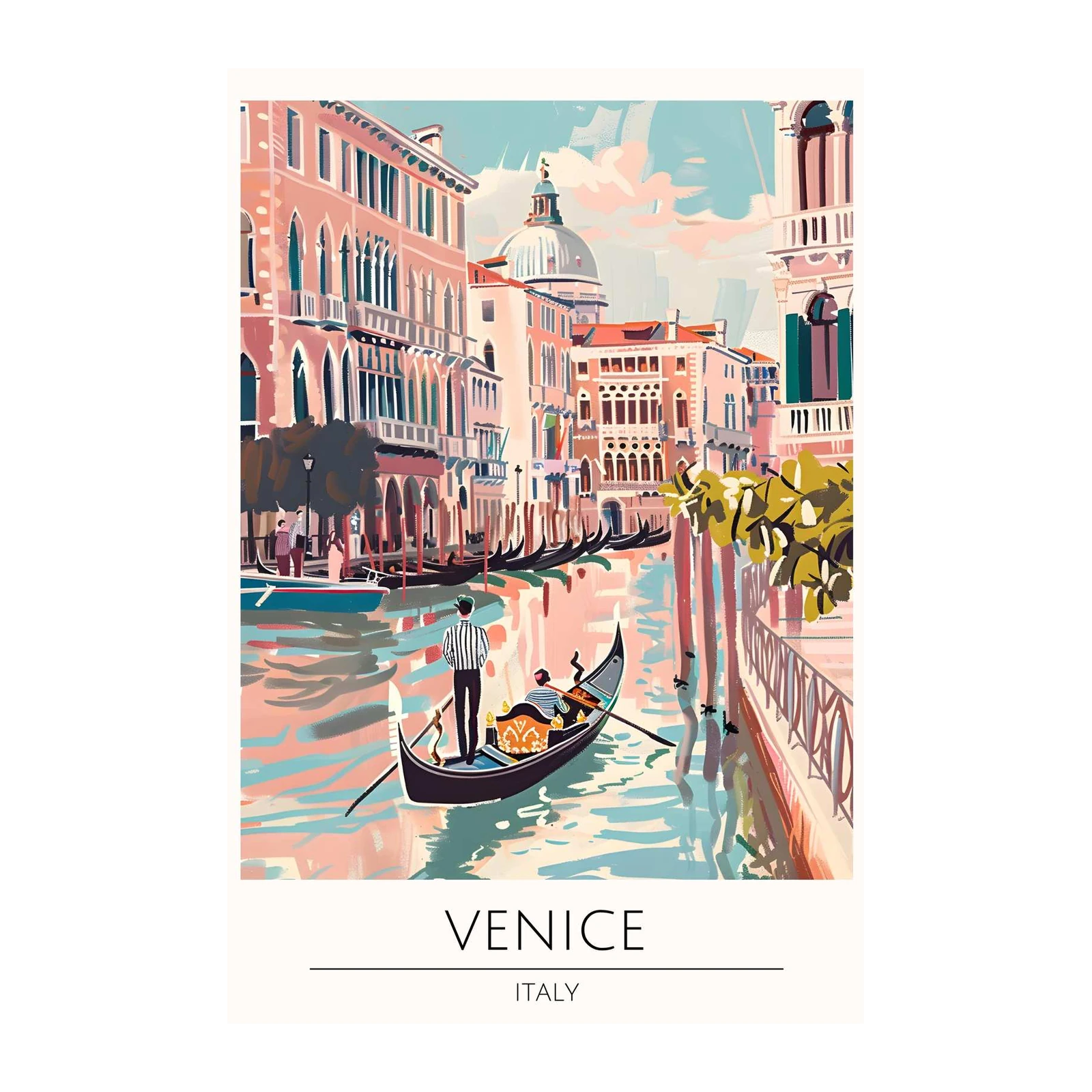 Venice Gondola Ride Wall Art - Italy Travel Art