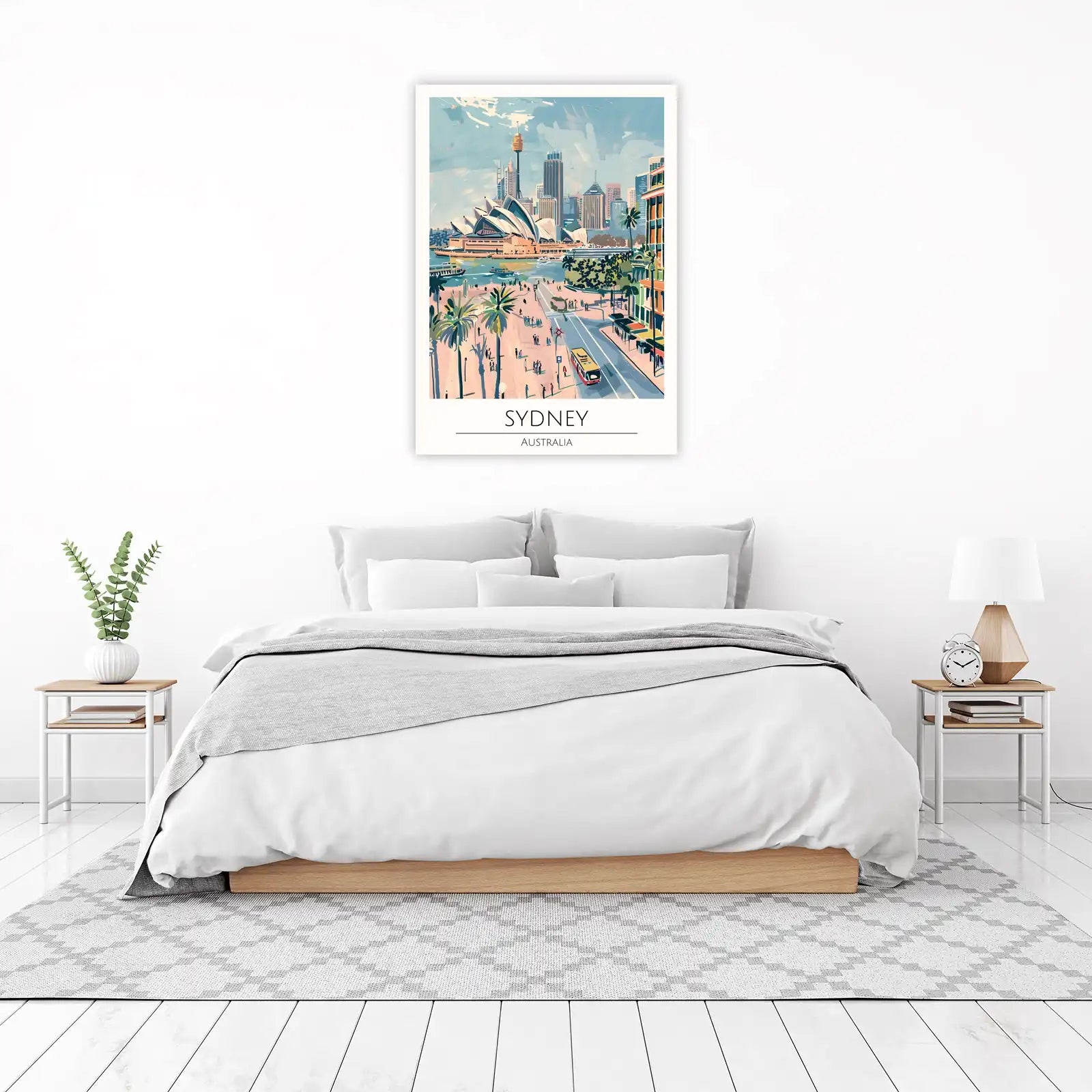 Vibrant Sydney Skyline Wall Art