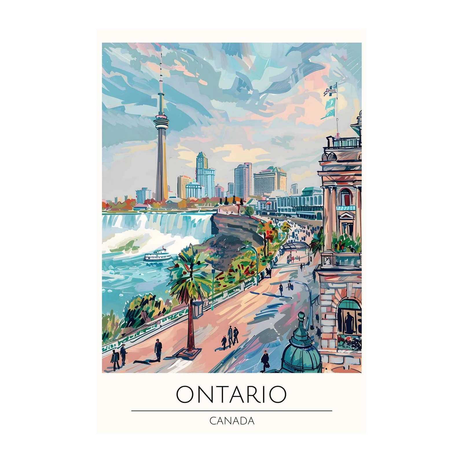 Vibrant Ontario Cityscape Wall Art