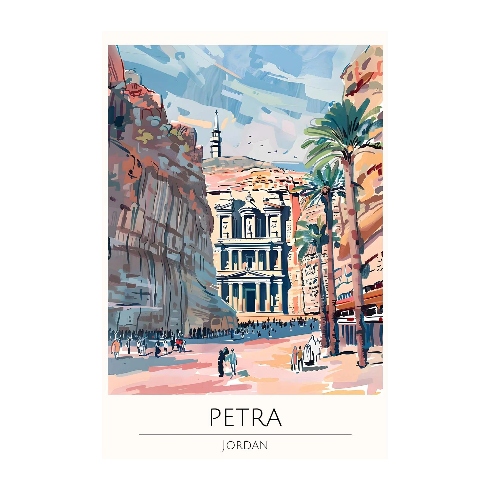 Petra Jordan Travel Art Wall Art