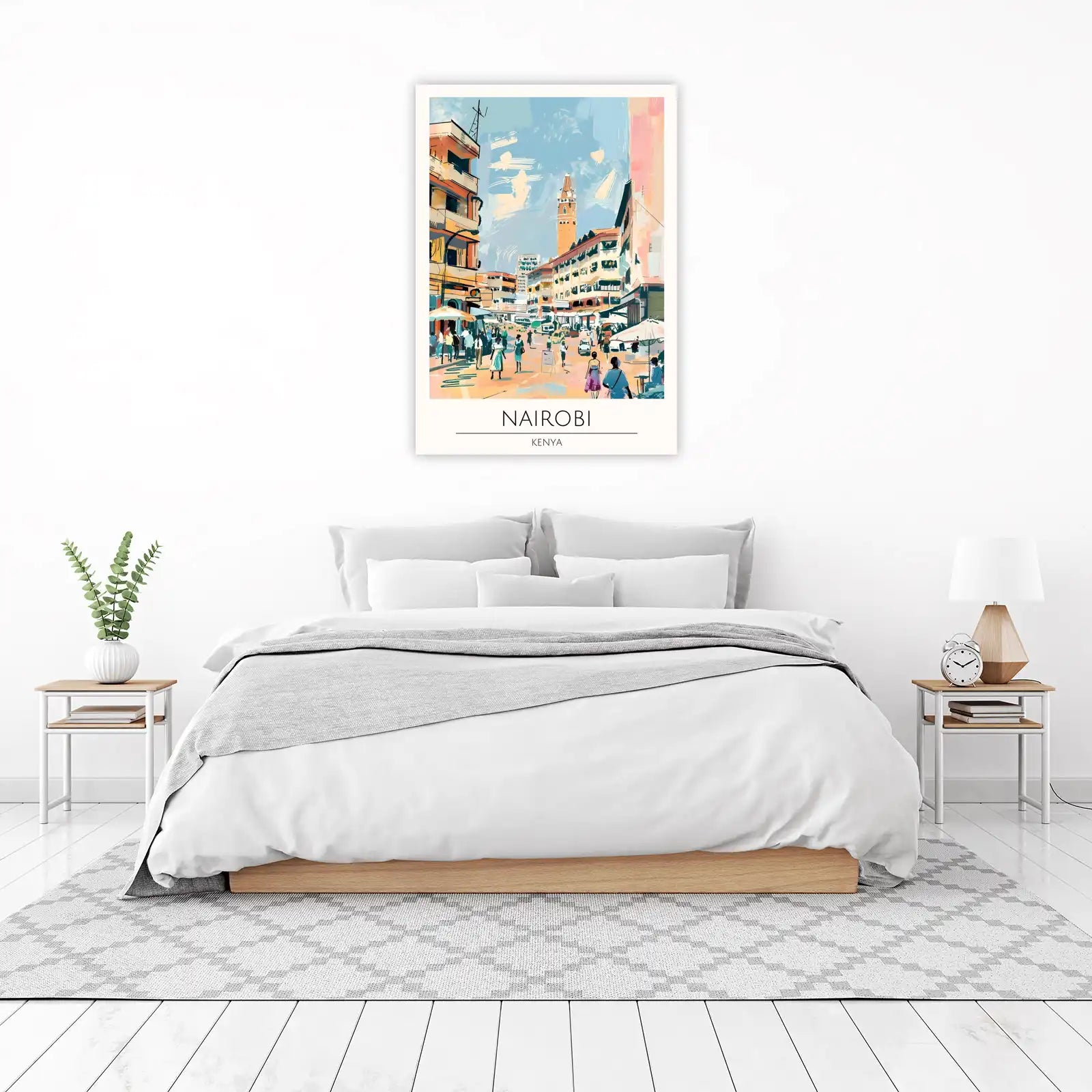 Vibrant Nairobi Street Scene Wall Art