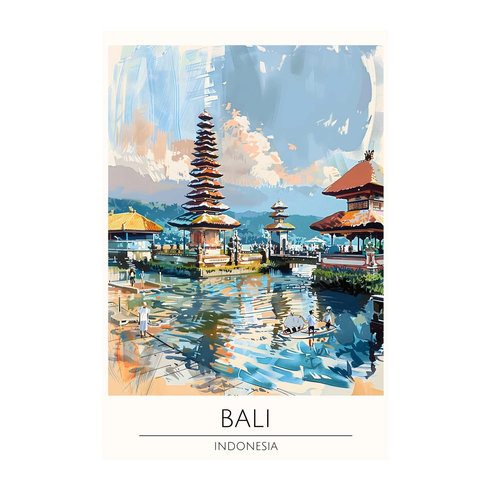 Bali Temple Serenity Wall Art